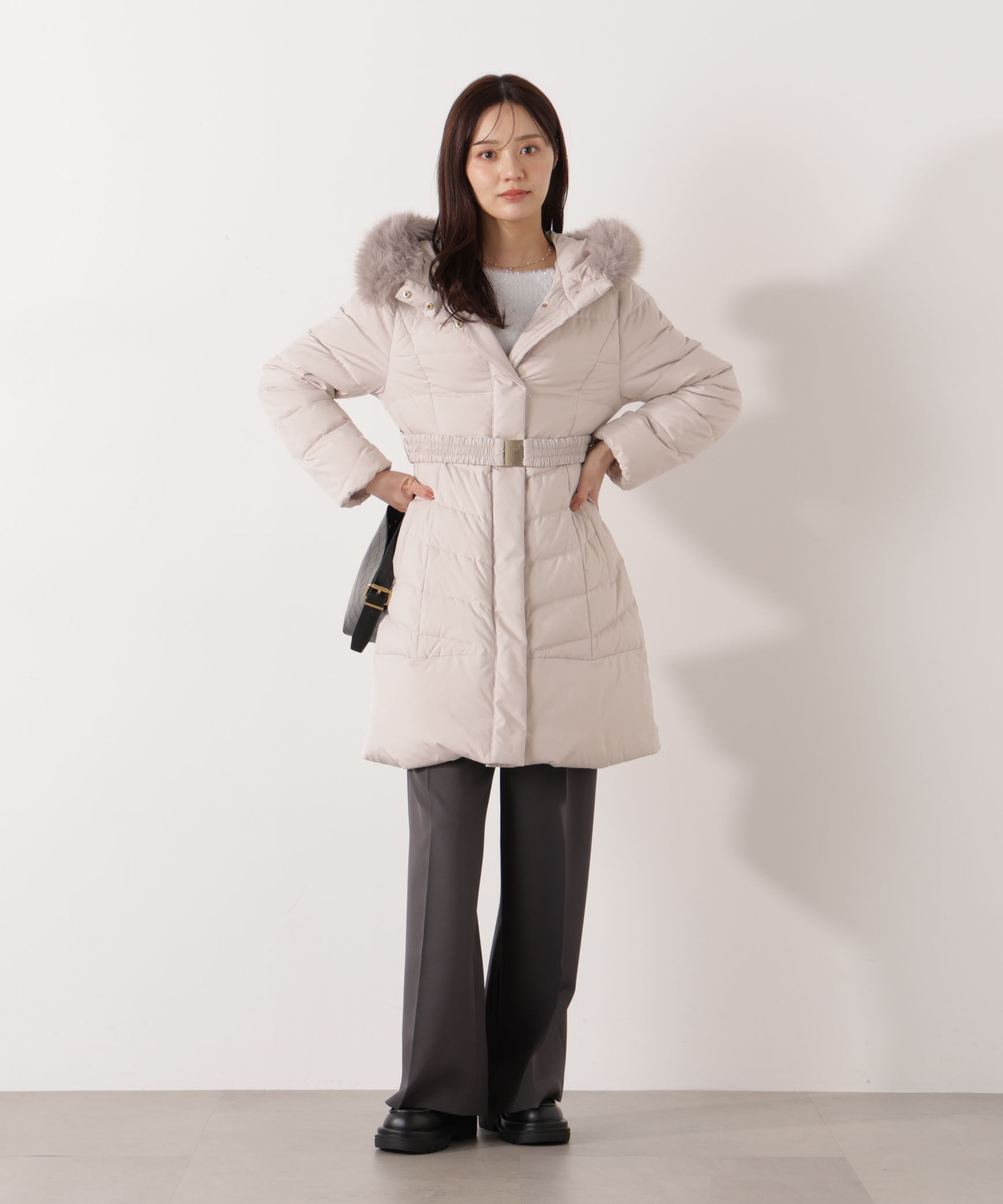 PROPORTION BODY DRESSING「ベルト付ダウン 25AW」|その他|