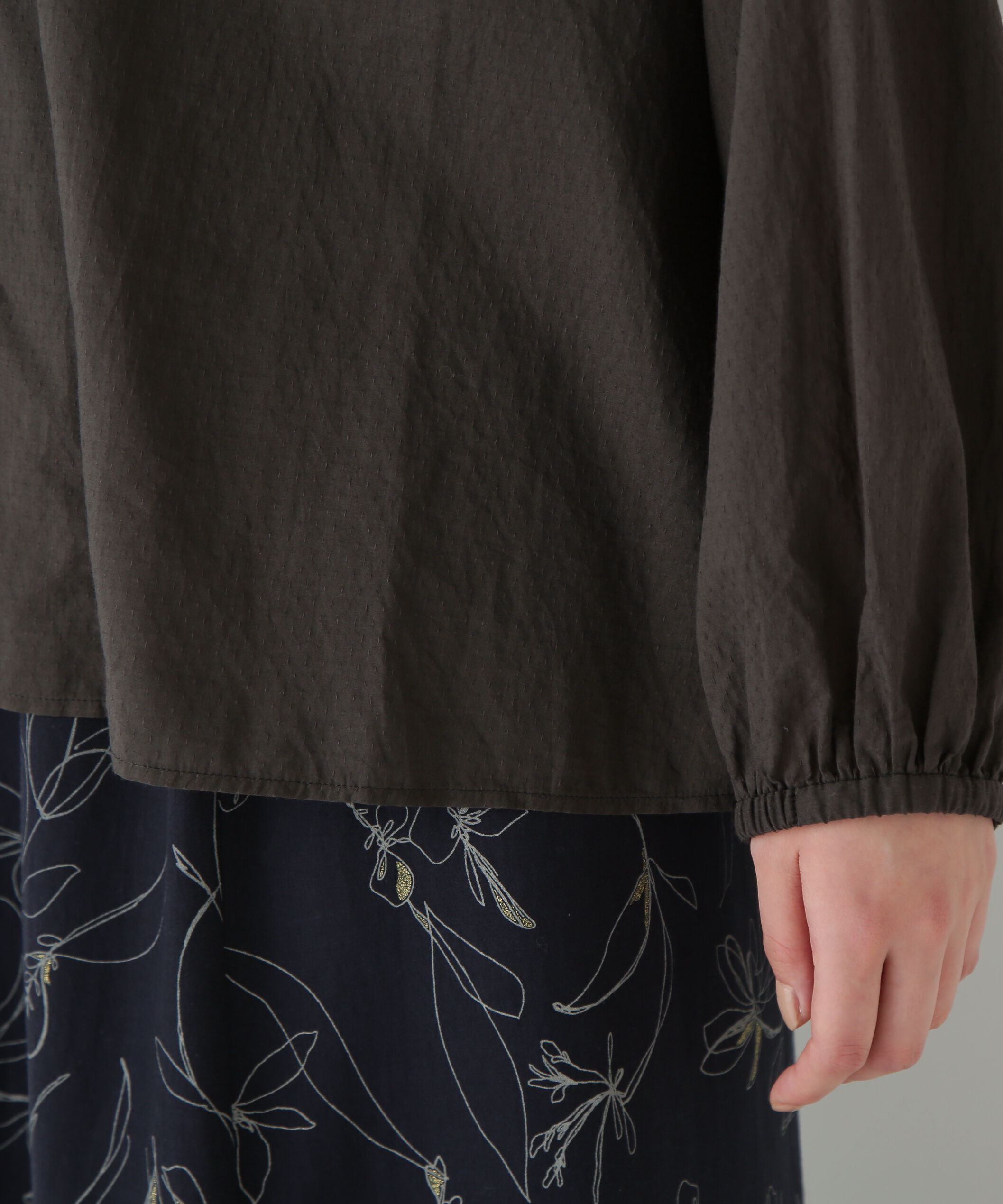  「◆ダイヤドットギャザーブラウス」|シャツ・ブラウス|