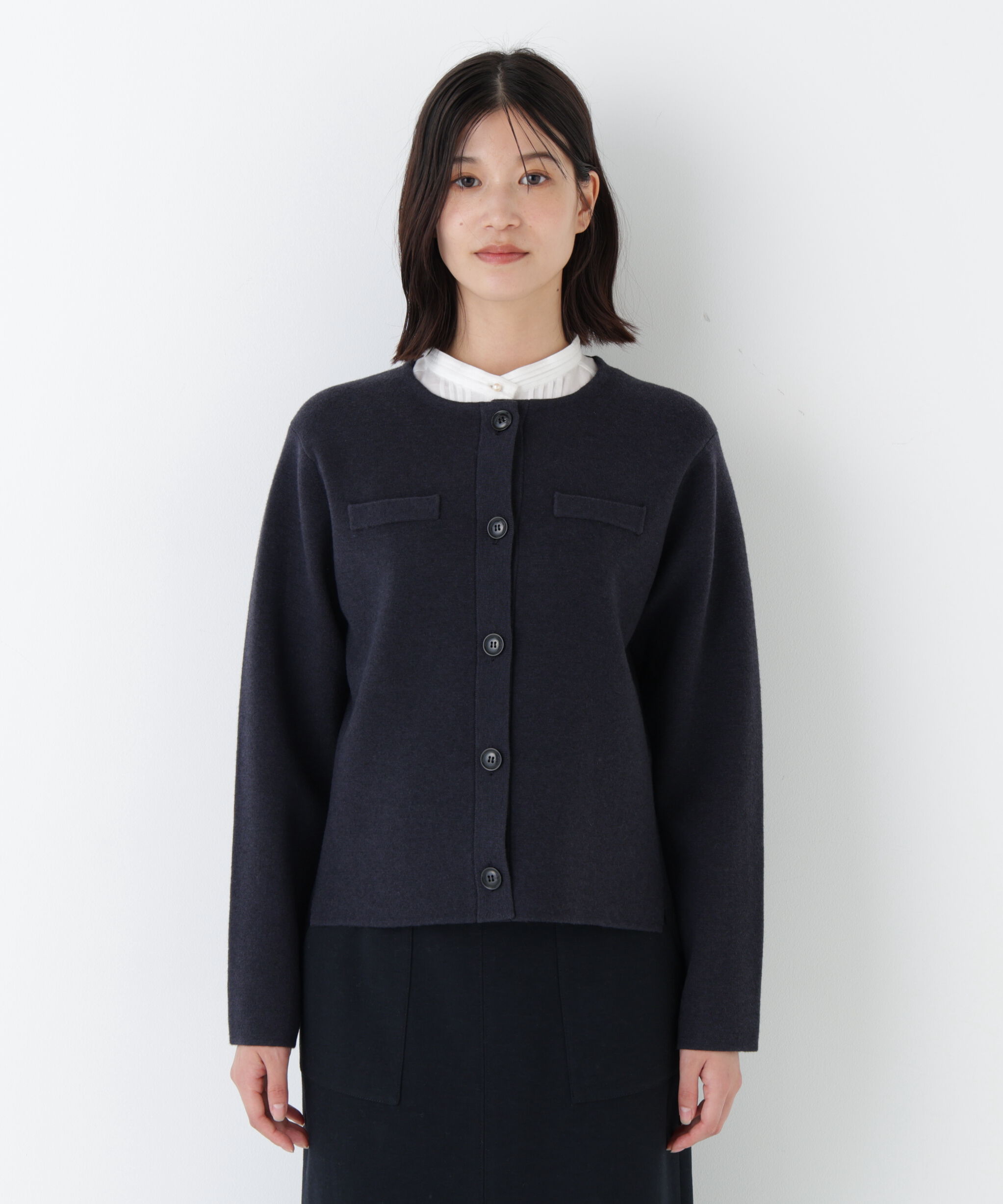  「◆ハイゲージミラノリブクルーネックジャケット」|その他|