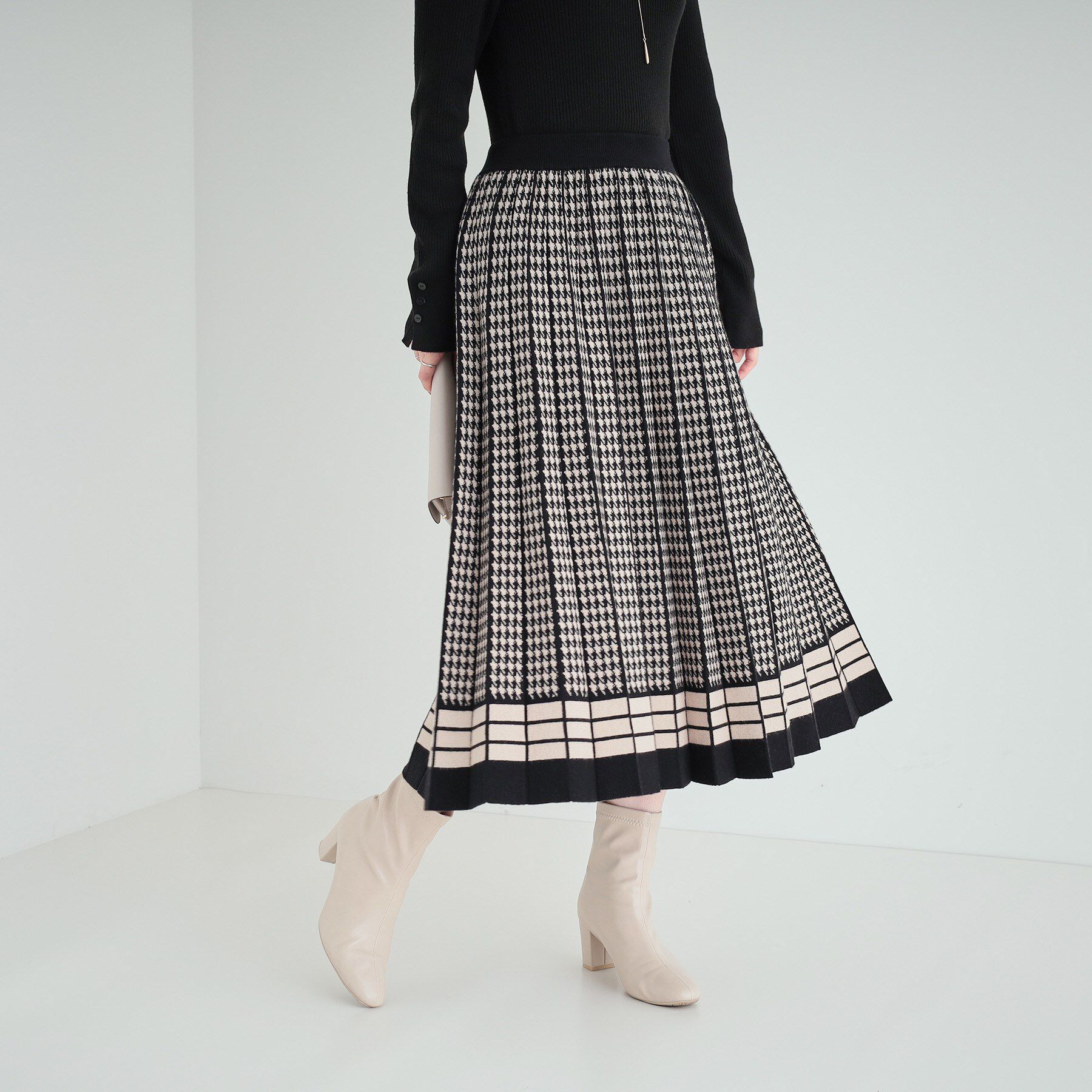 SHOO･LA･RUE「【高レビュー/洗える/セットアップ可】女性らしさ際立つ もちもちニットスカート」|スカート|