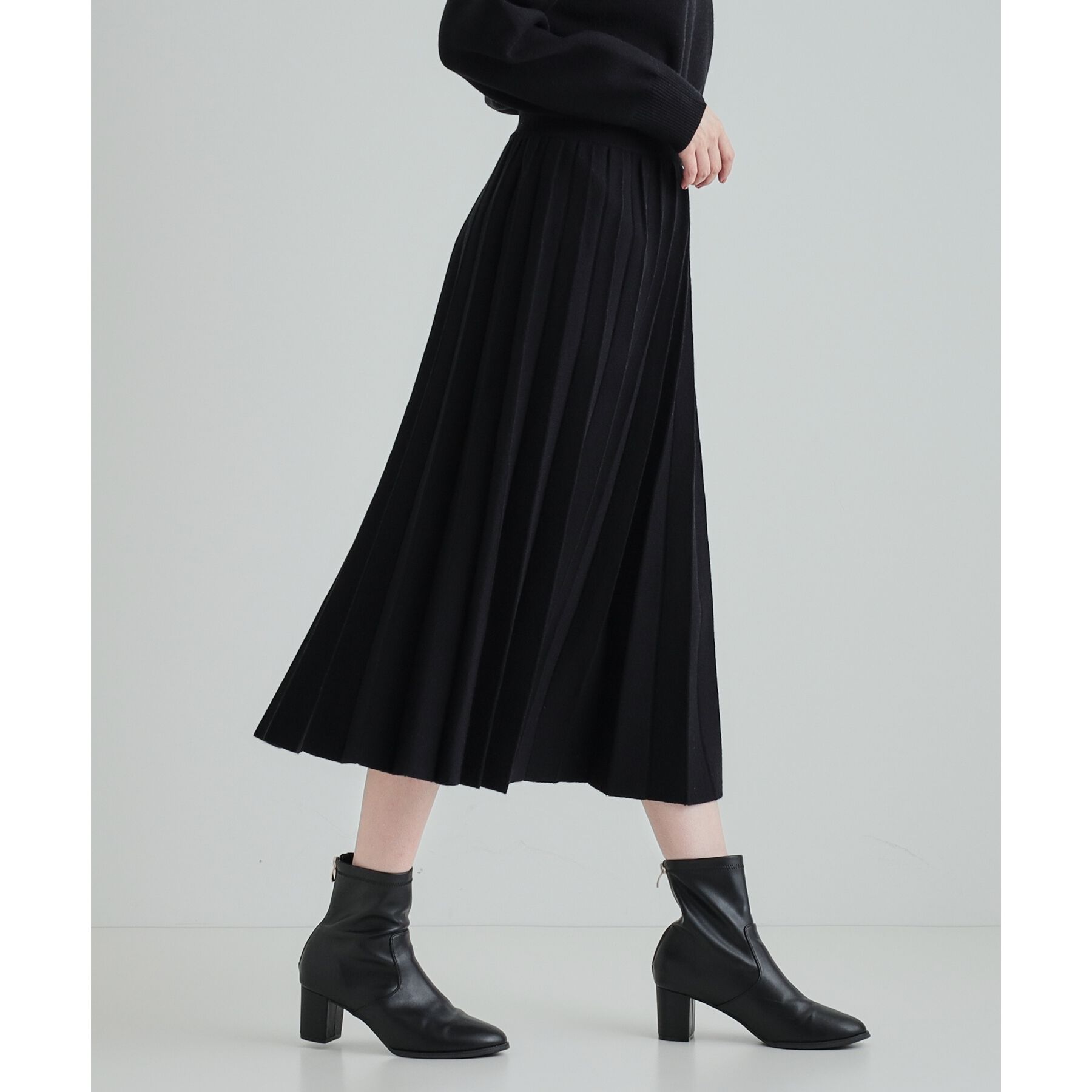 SHOO･LA･RUE「【高レビュー/洗える/セットアップ可】女性らしさ際立つ もちもちニットスカート」|スカート|