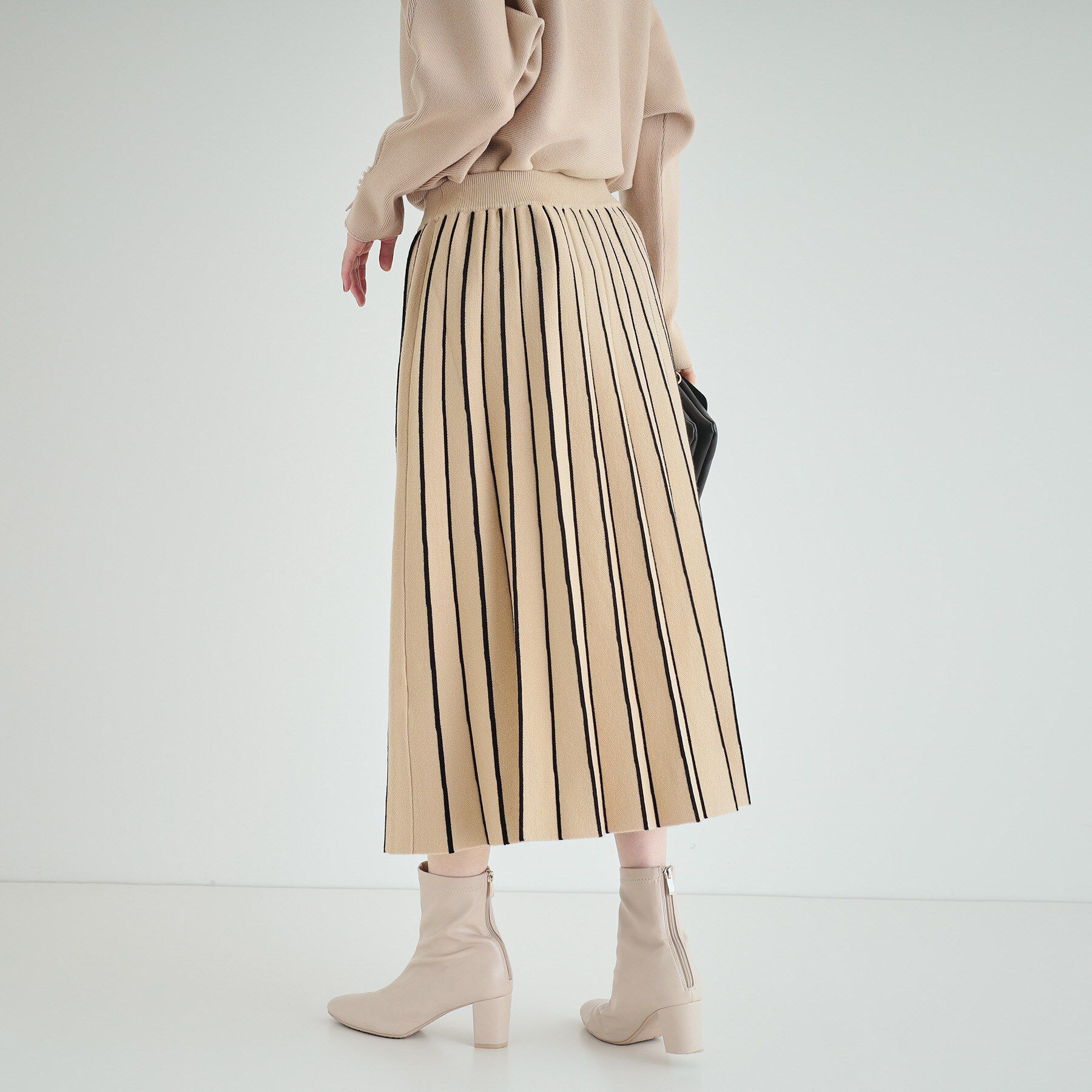 SHOO･LA･RUE「【高レビュー/洗える/セットアップ可】女性らしさ際立つ もちもちニットスカート」|スカート|