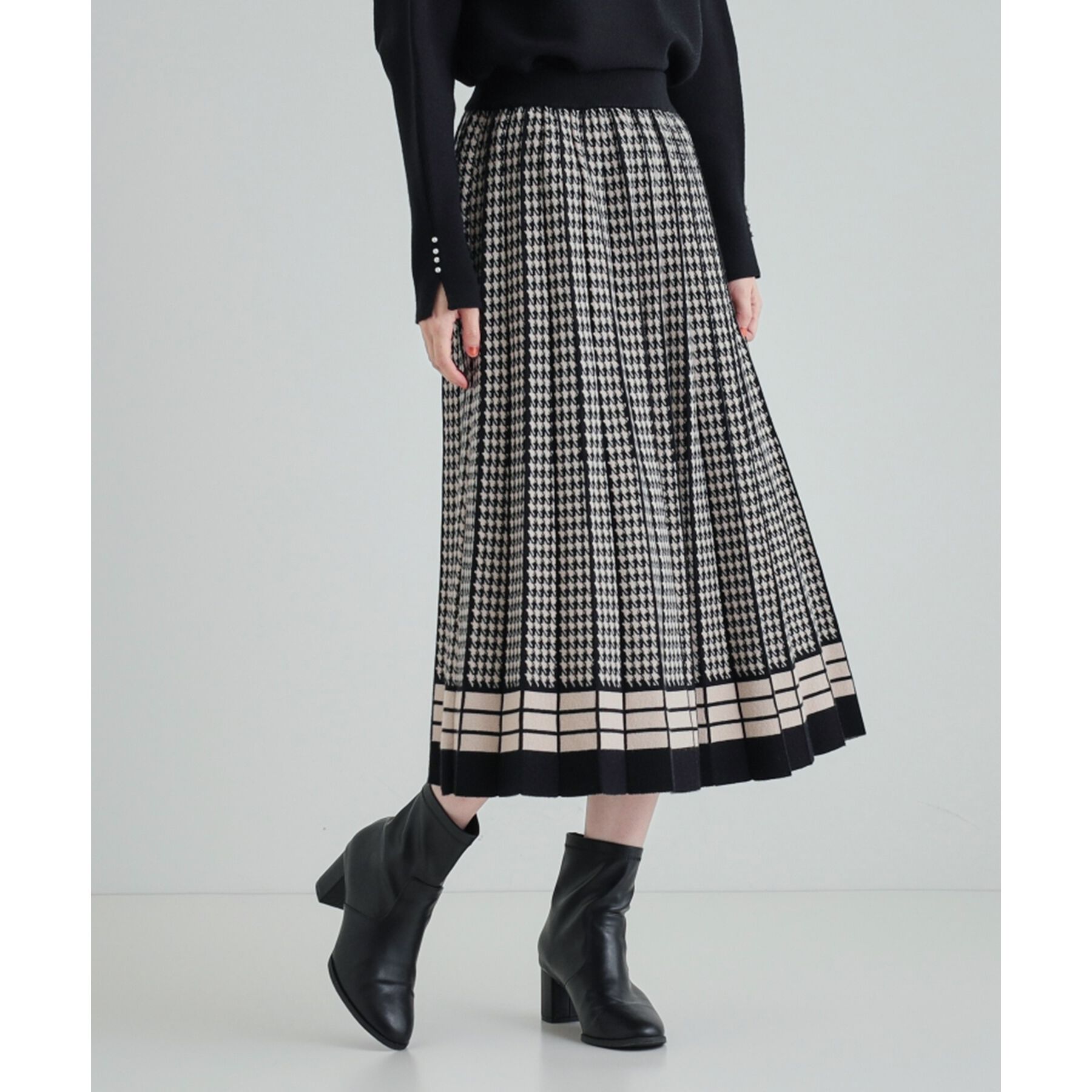 SHOO･LA･RUE「【高レビュー/洗える/セットアップ可】女性らしさ際立つ もちもちニットスカート」|スカート|