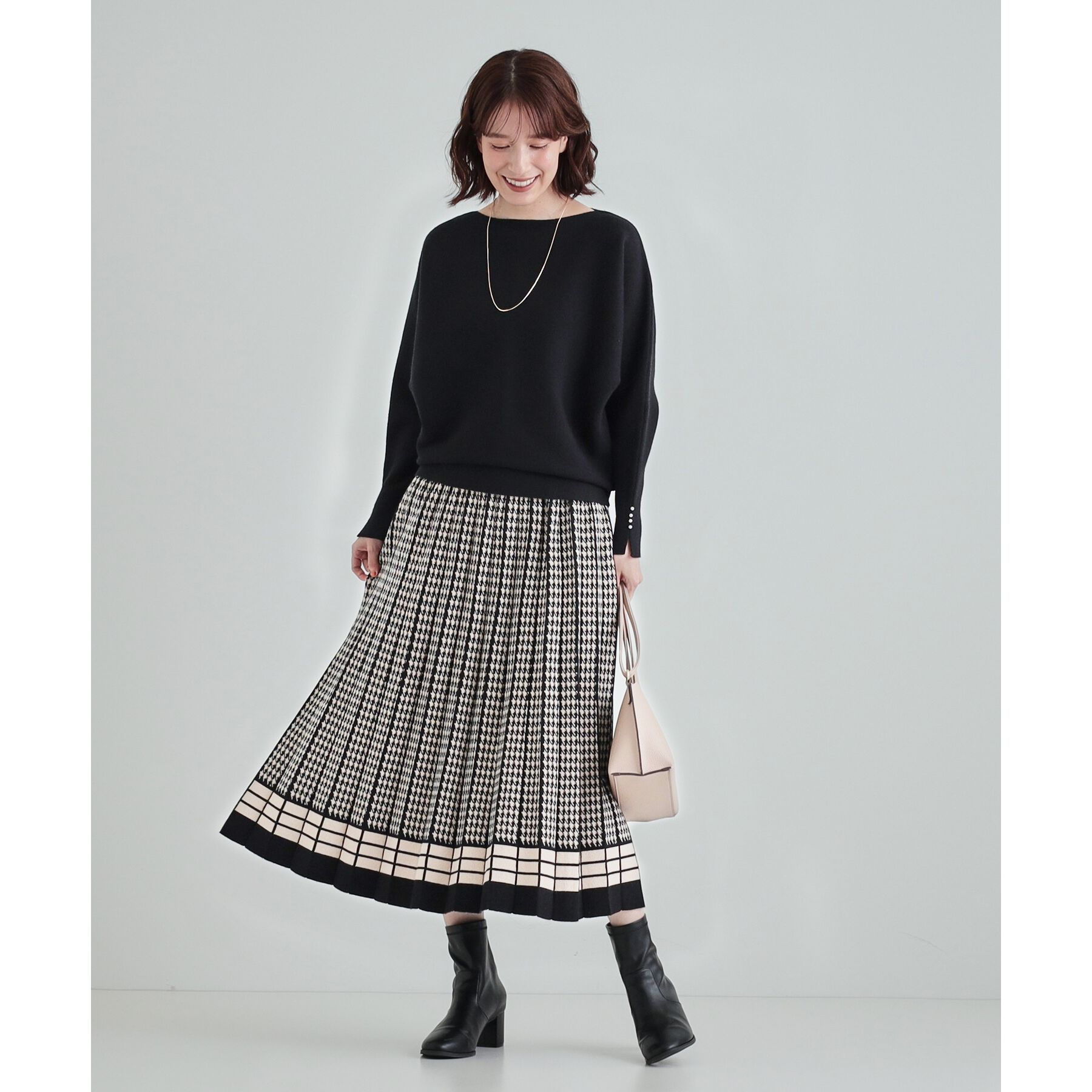 SHOO･LA･RUE「【高レビュー/洗える/セットアップ可】女性らしさ際立つ もちもちニットスカート」|スカート|