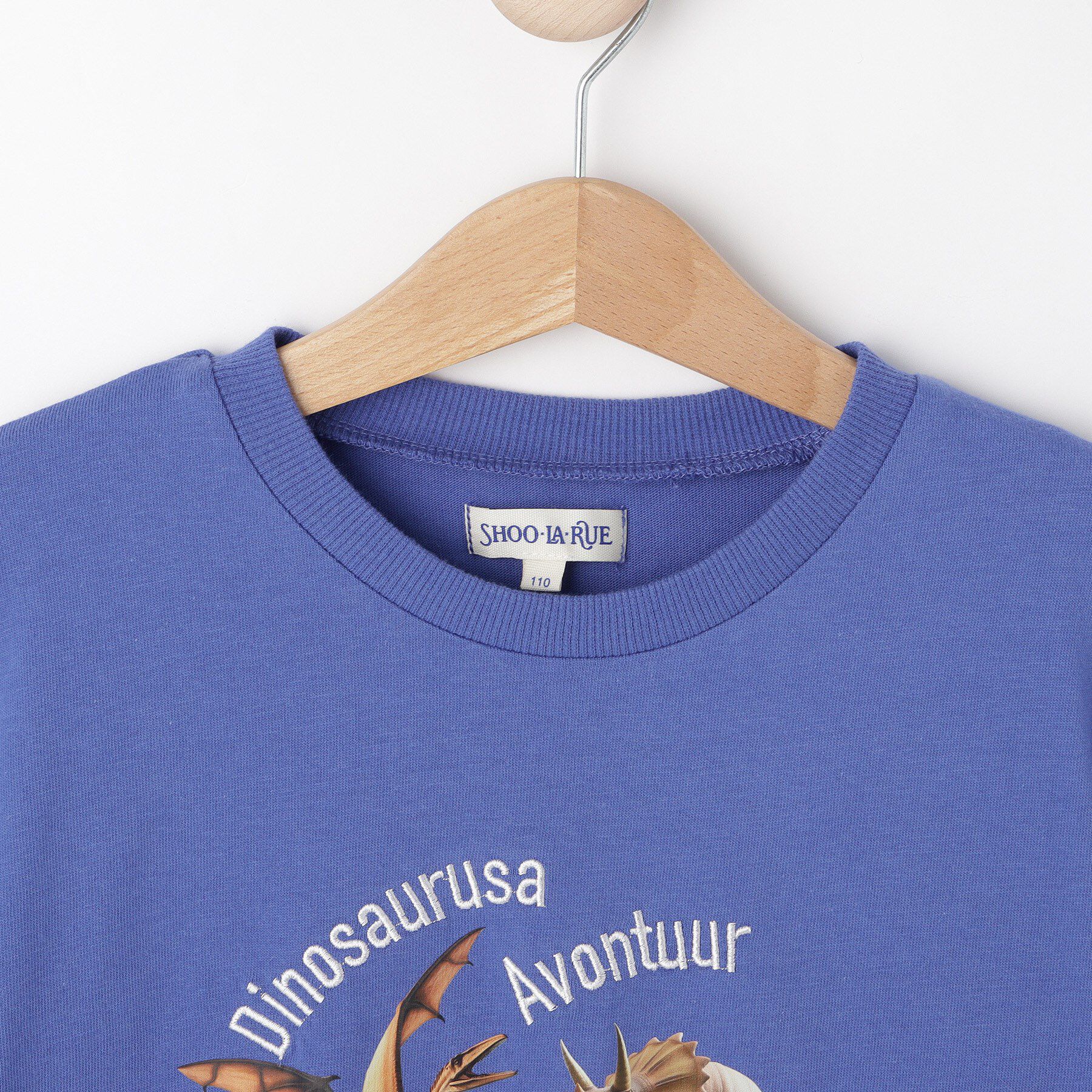 SHOO･LA･RUE「【100-150cm】刺繍ロゴ転写プリントBOYSTシャツ」|Tシャツ・カットソー|