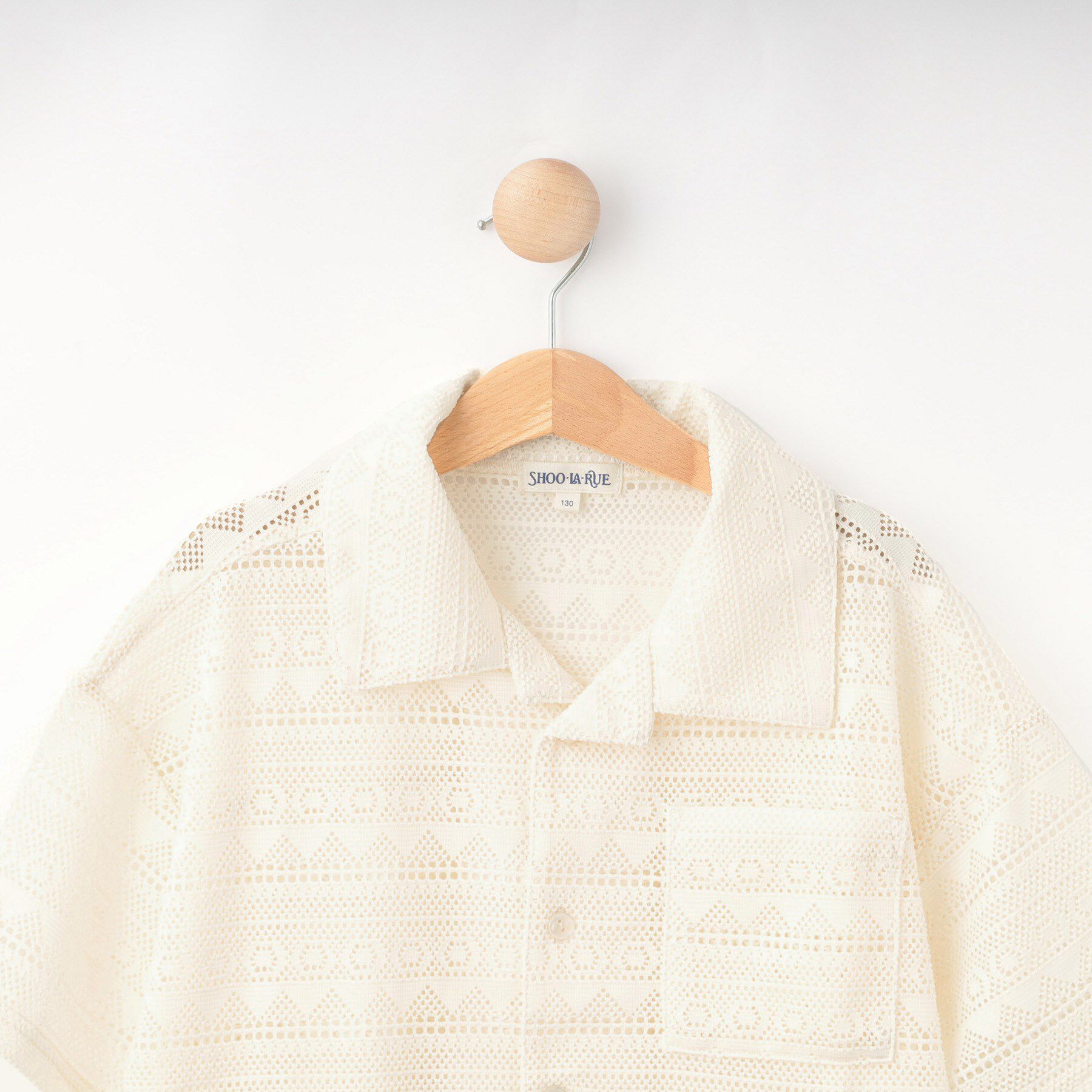 SHOO･LA･RUE「【130-150cm】レースシャツ」|シャツ・ブラウス|