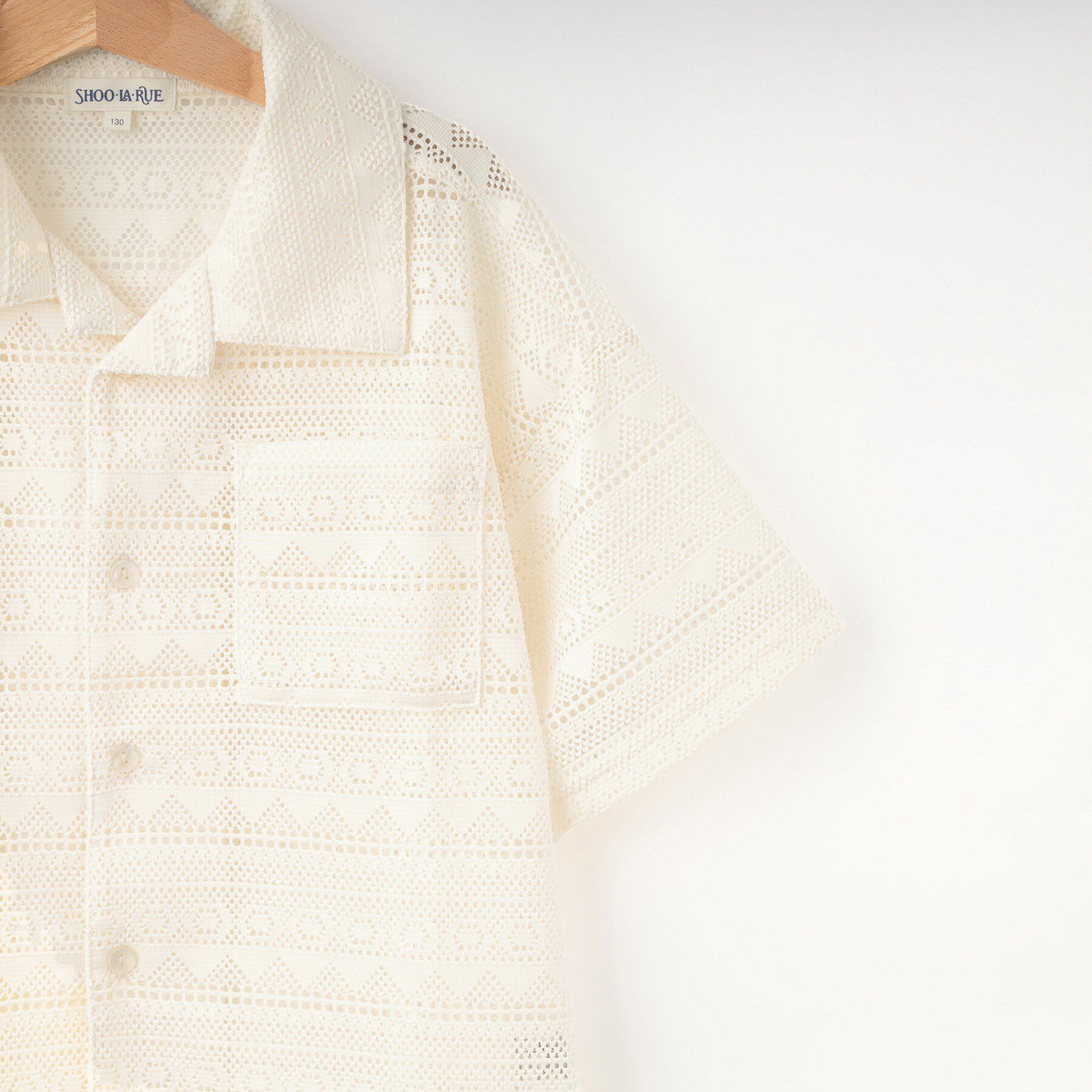 SHOO･LA･RUE「【130-150cm】レースシャツ」|シャツ・ブラウス|