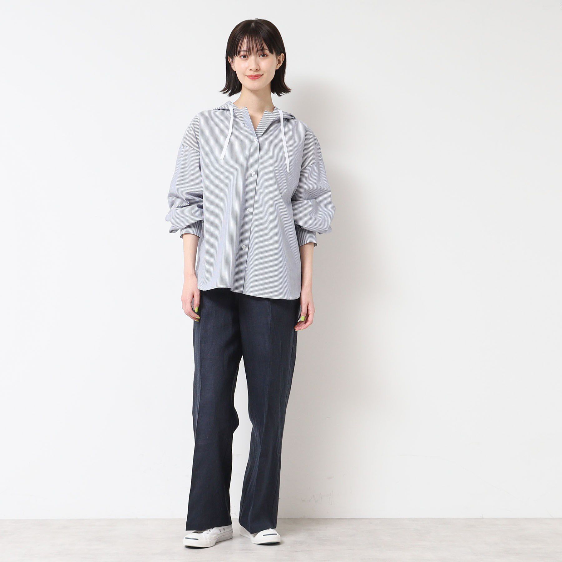 Dessin「【洗える・4サイズ展開】フーデットブラウス（XS～L）」|シャツ・ブラウス|