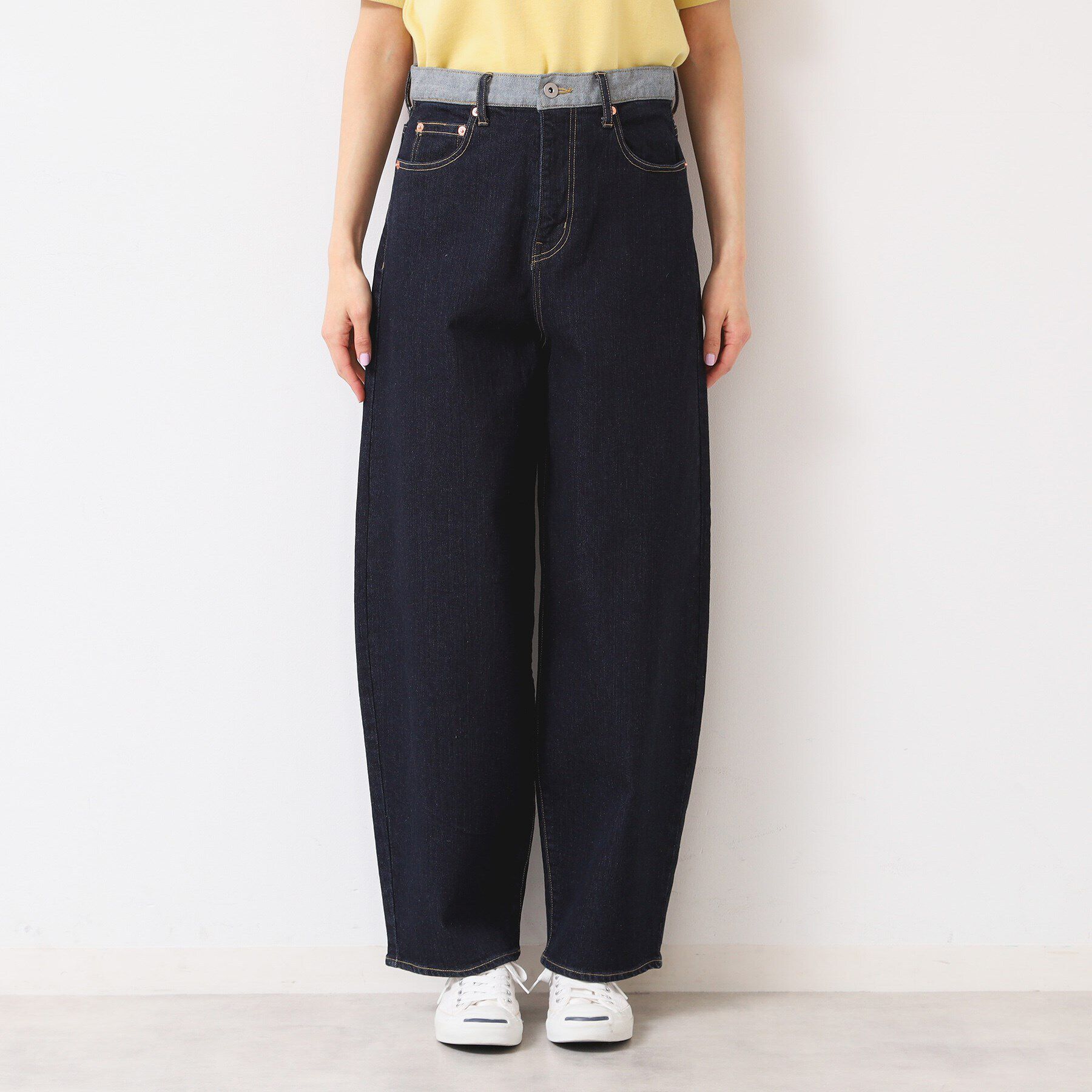 Dessin「【洗える】デニムカーブパンツ」|デニム|