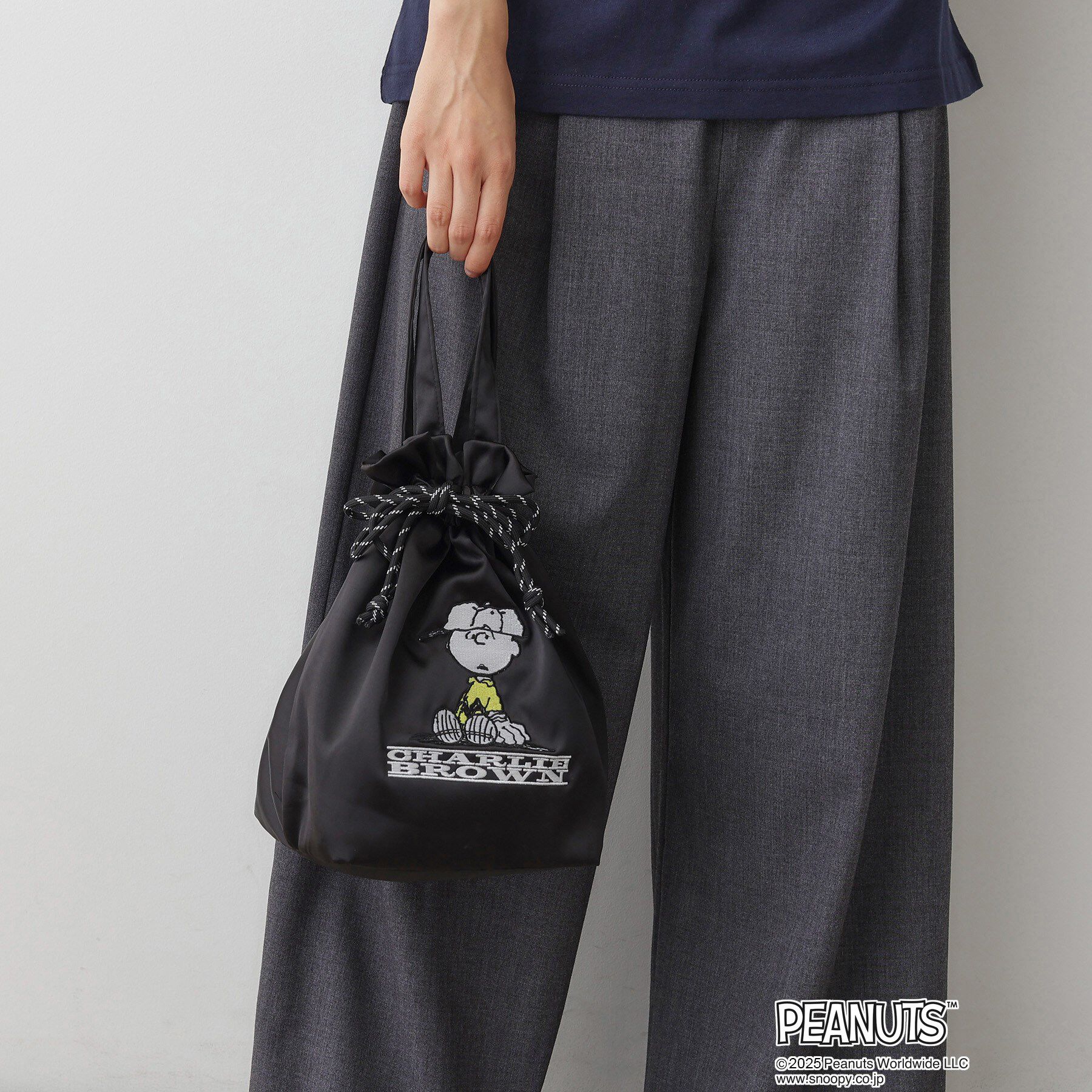 Dessin「PEANUTSサテン巾着トートBAG」|トートバッグ|