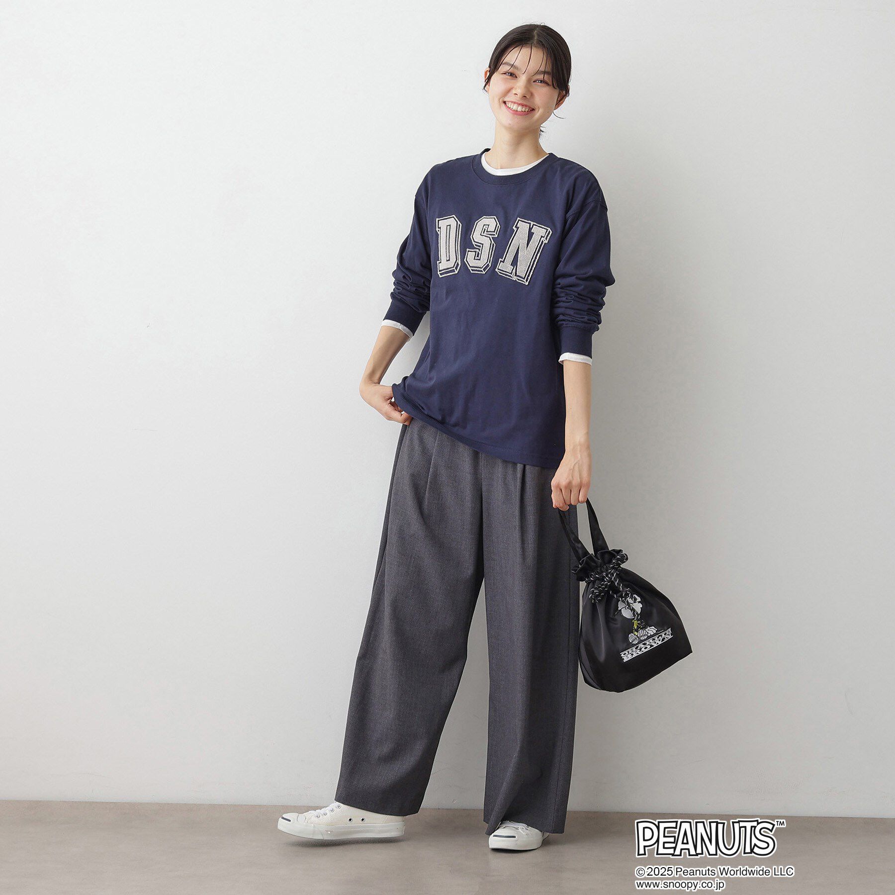 Dessin「PEANUTSサテン巾着トートBAG」|トートバッグ|