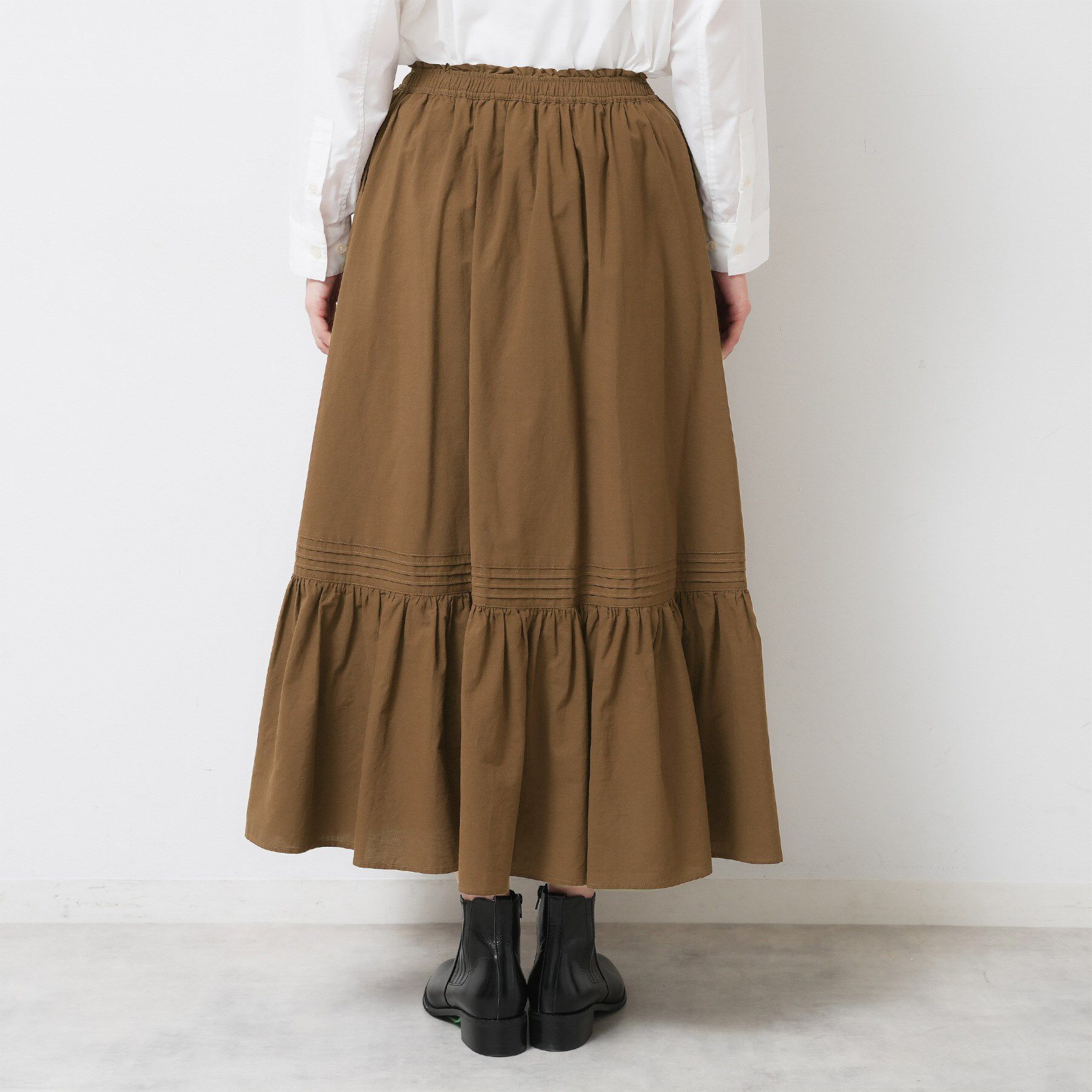 Dessin「【ウエストゴム/洗える】コットンフレアスカート」|スカート|