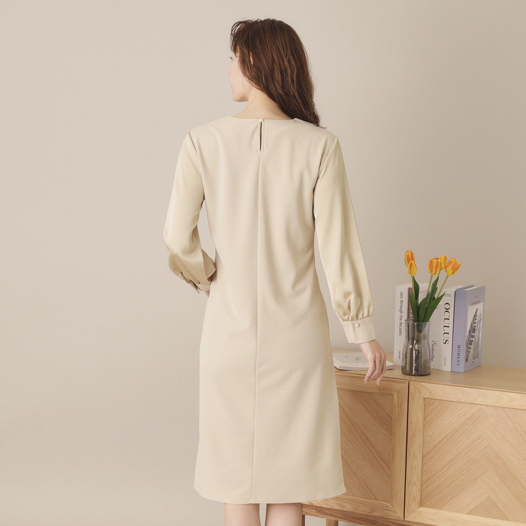 ITS&rsquo;DEMO「【通勤／手洗い可】カットジョーゼットワンピース」|ワンピース|