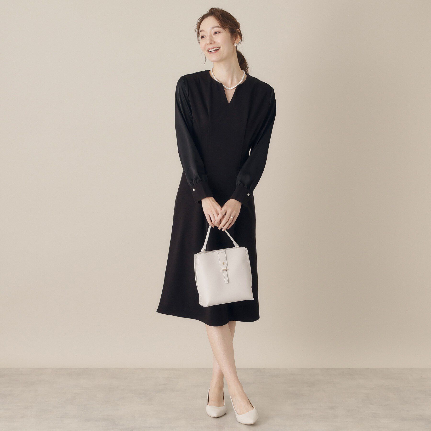 ITS&rsquo;DEMO「【通勤／手洗い可】カットジョーゼットワンピース」|ワンピース|