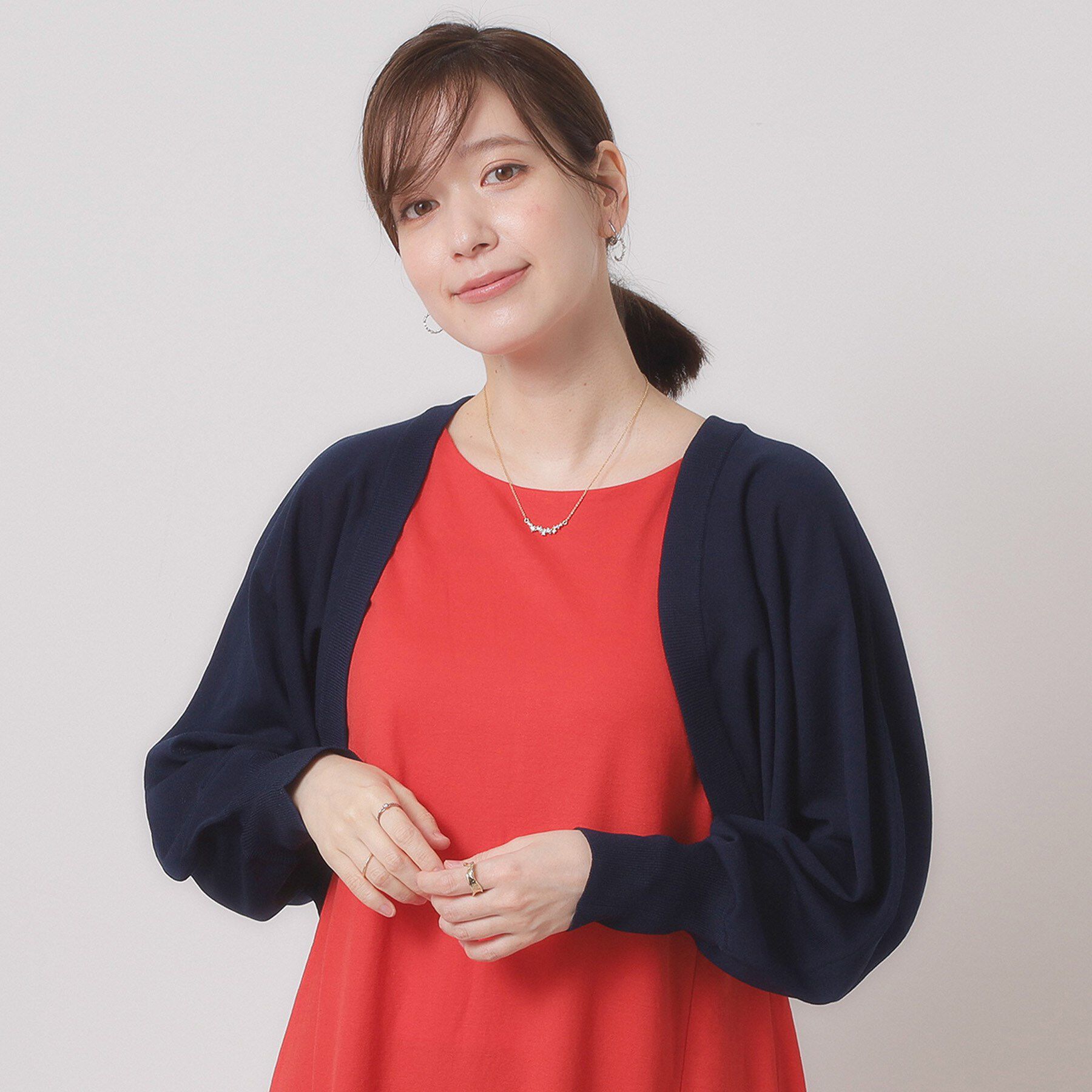 ITS&rsquo;DEMO「【UV／接触冷感／毛玉防止／手洗い可】ニットボレロ」|カーディガン|