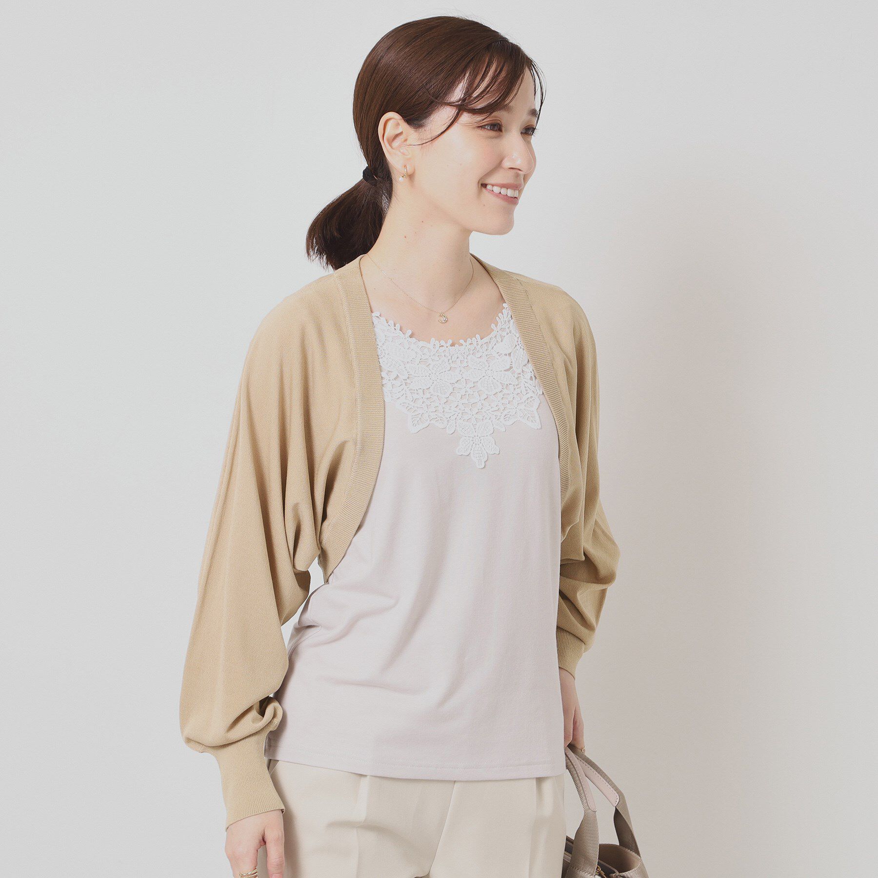 ITS&rsquo;DEMO「【UV／接触冷感／毛玉防止／手洗い可】ニットボレロ」|カーディガン|