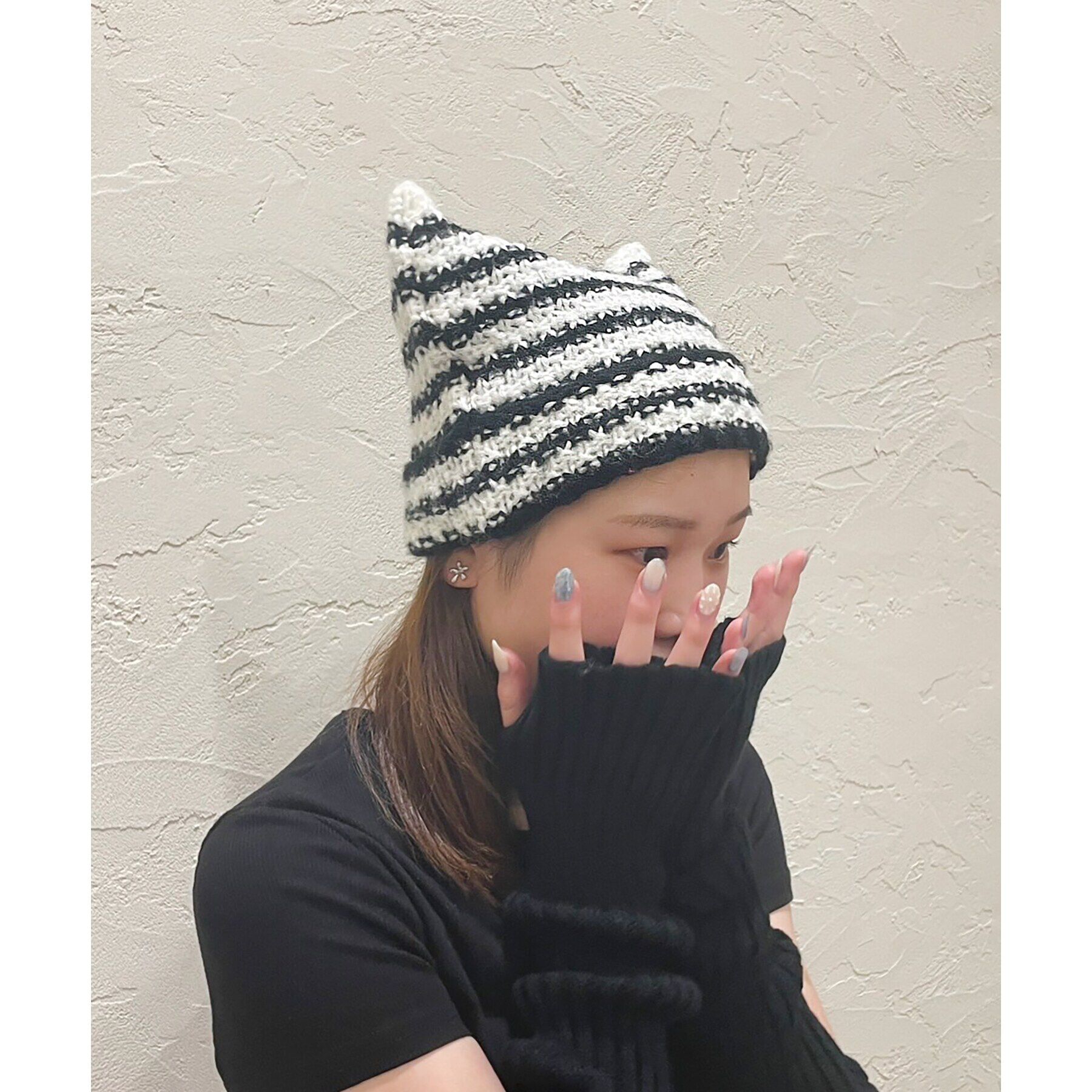 Grandedge「ネコミミニット帽」|ニット帽|