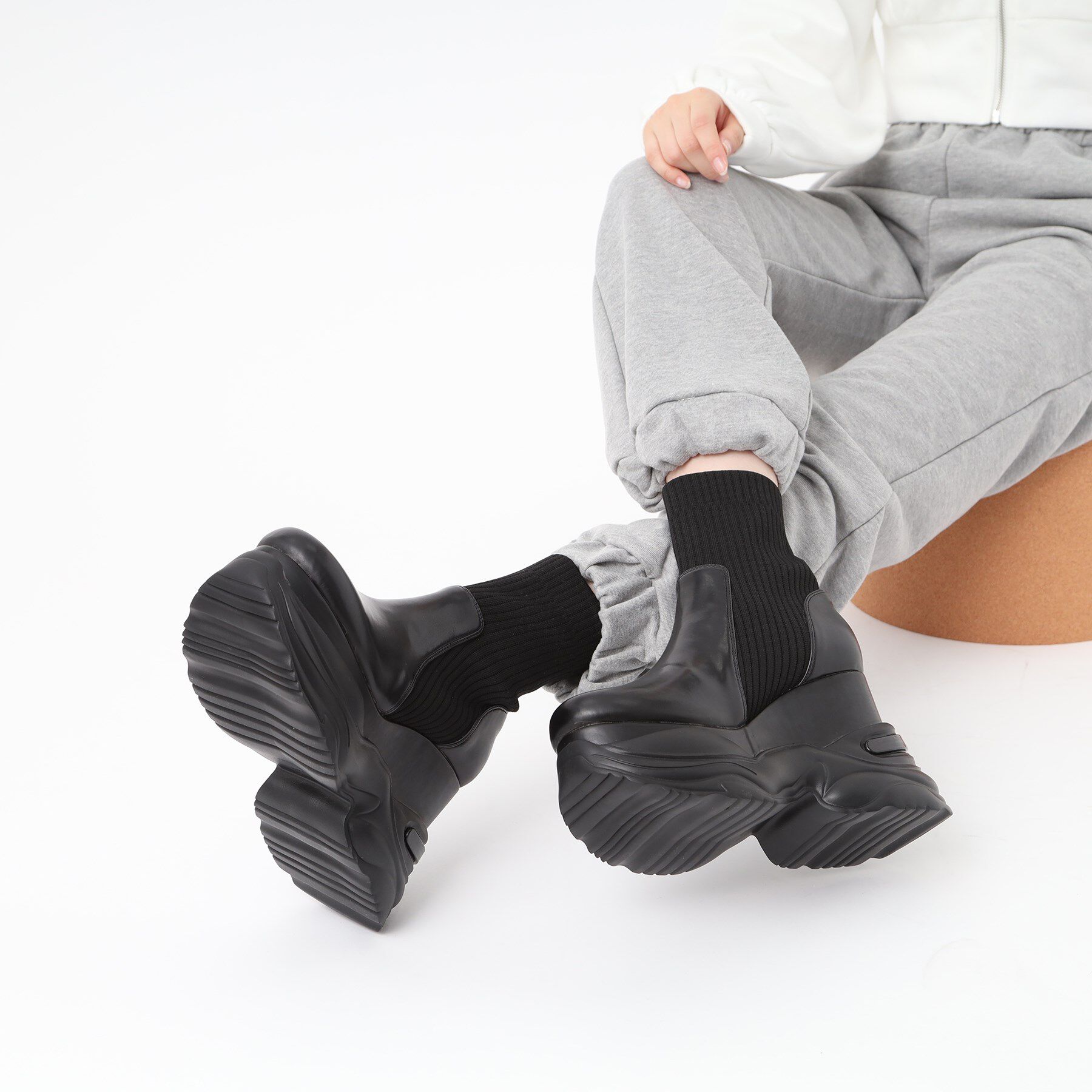 ESPERANZA「スニーカーソールニットショートブーツ」|ショートブーツ|