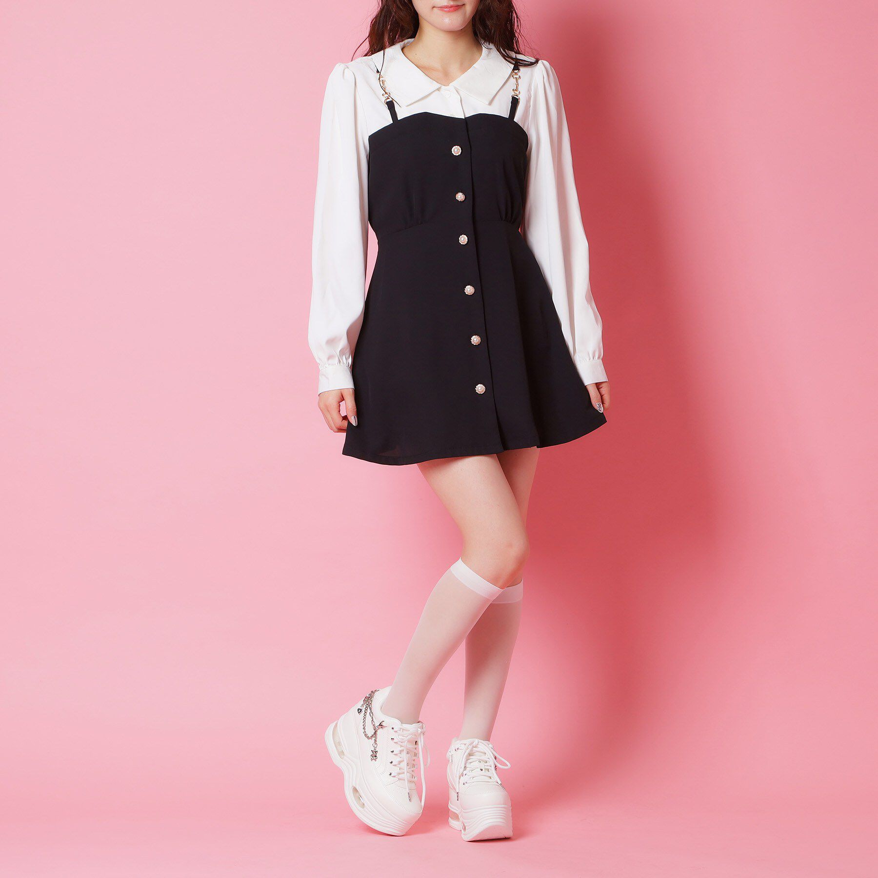 csT&P「十字架チェーン付き厚底スニーカー」|スニーカー|