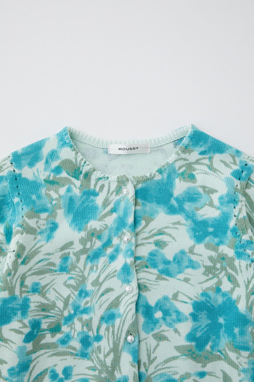 MOUSSY「FLORAL PRINTED KNIT カーディガン」|ニット・セーター|
