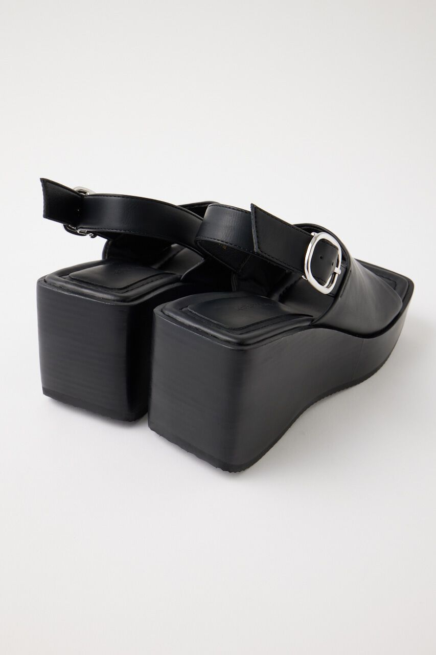 MOUSSY「SQUARE TOE WEDGE サンダル」|サンダル|