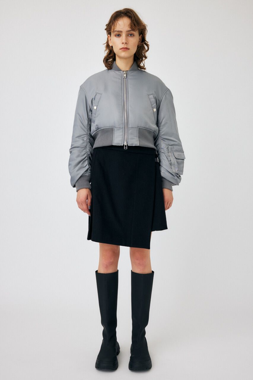 MOUSSY「QUILT SKIRT」|スカート|BLK