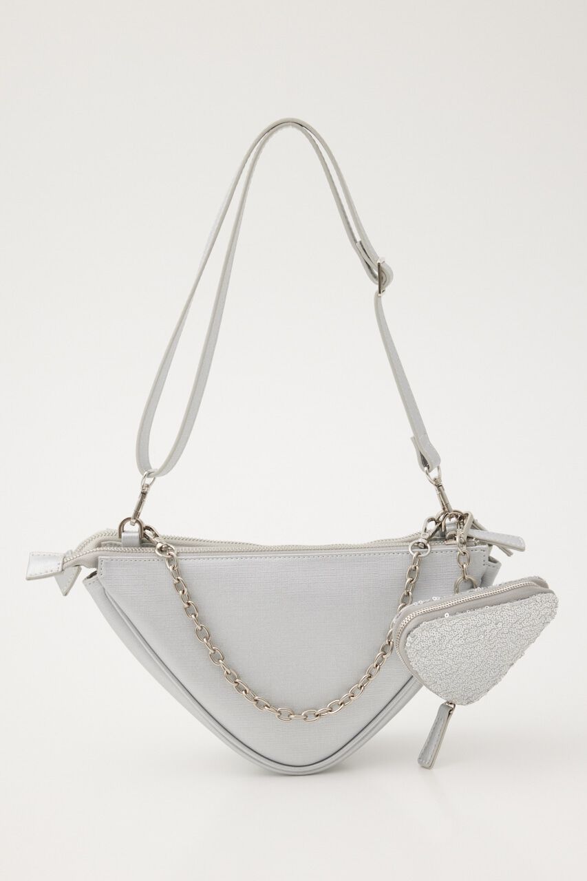 rienda「異素材コンビトライアングルBAG」|その他|SLV
