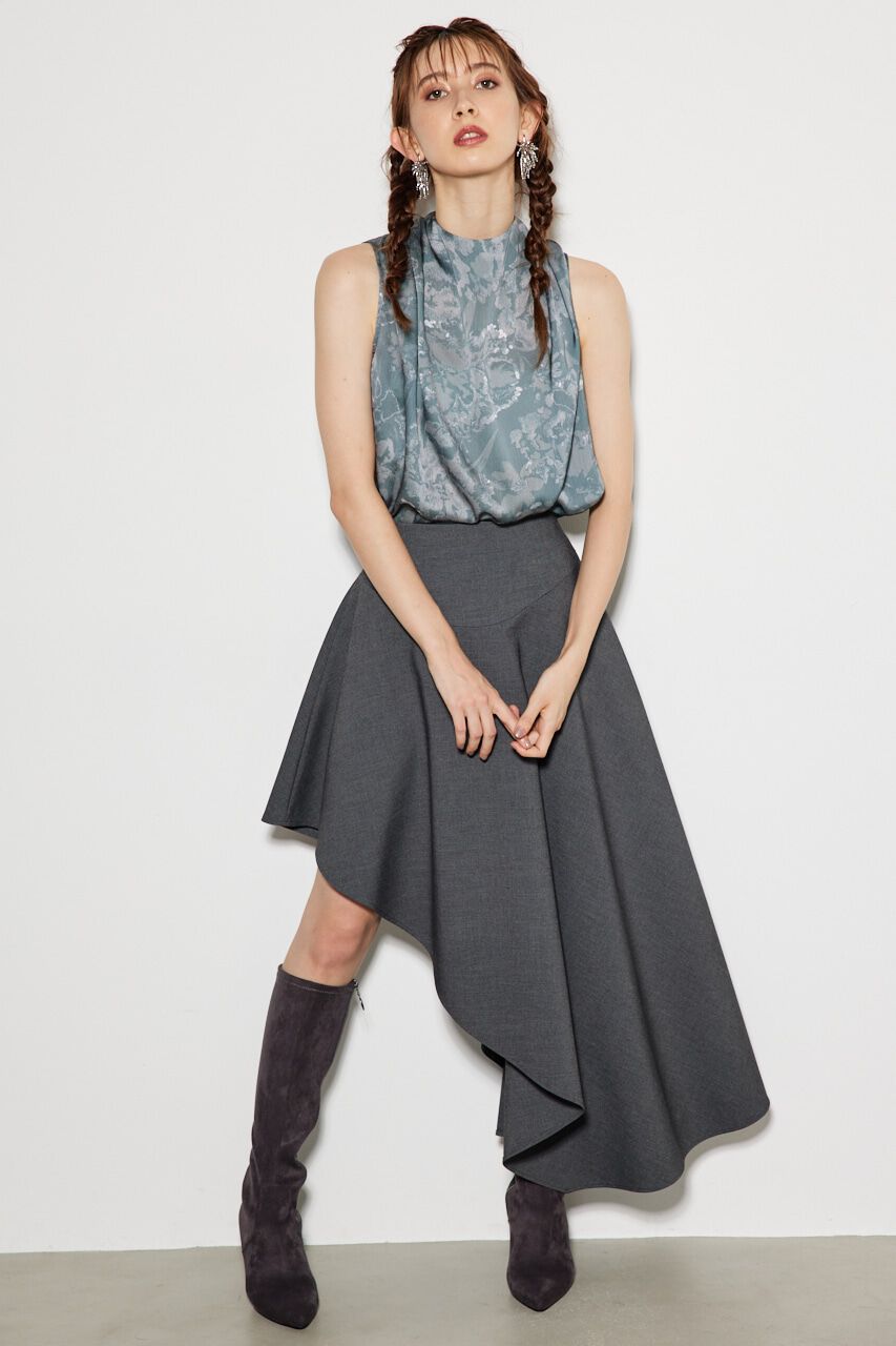 rienda「バイアスカットヘムJ/W SK」|スカート|