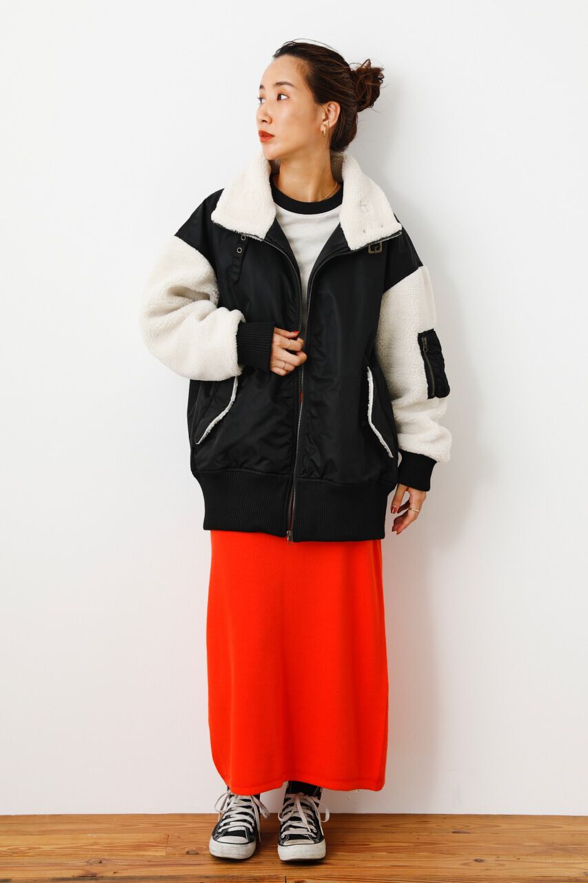 RODEO CROWNS「ボアドッキングB3ブルゾン」|ブルゾン・スタジャン|