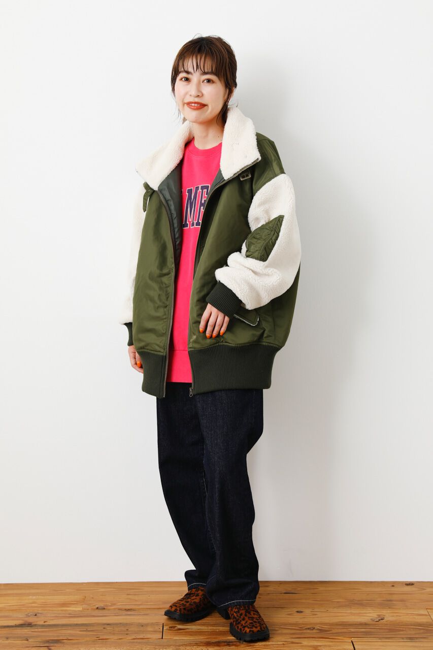 RODEO CROWNS「ボアドッキングB3ブルゾン」|ブルゾン・スタジャン|