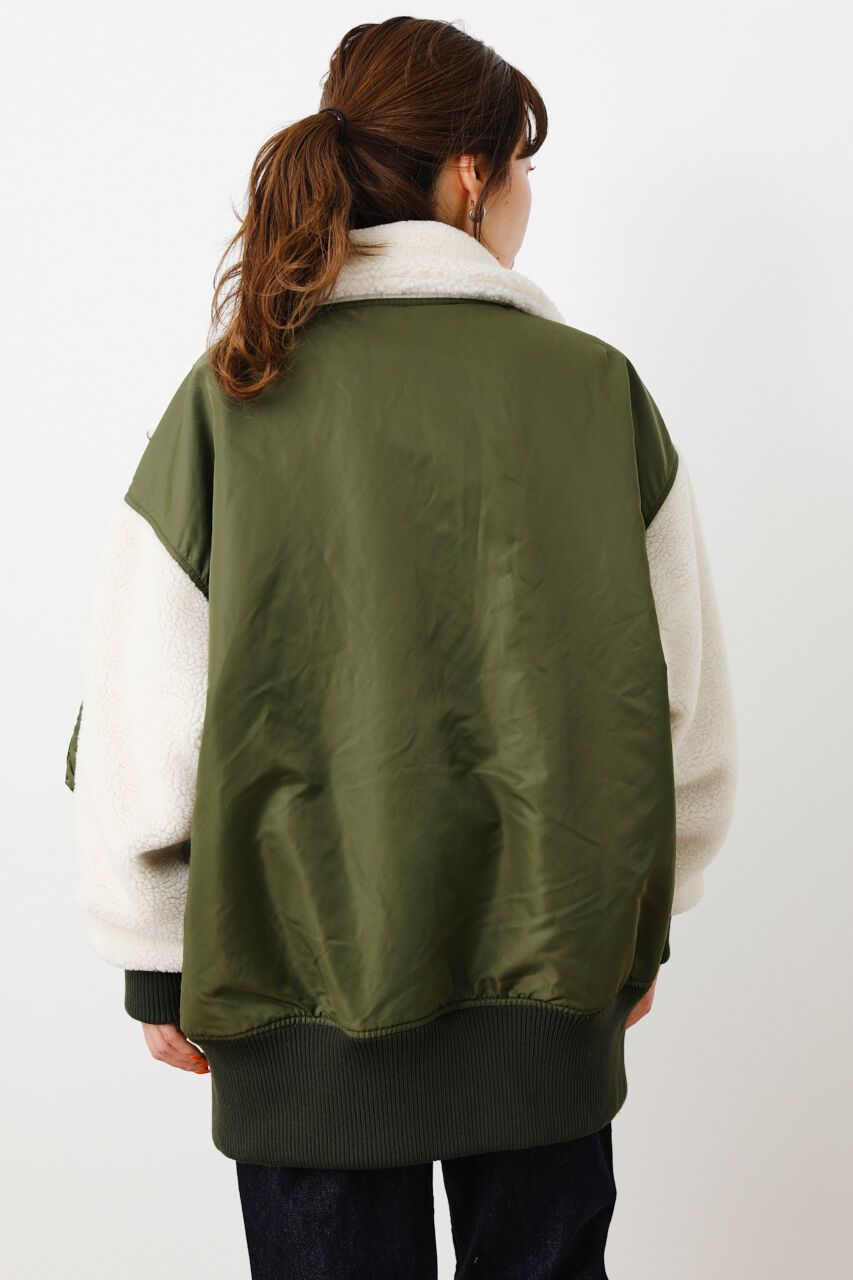 RODEO CROWNS「ボアドッキングB3ブルゾン」|ブルゾン・スタジャン|