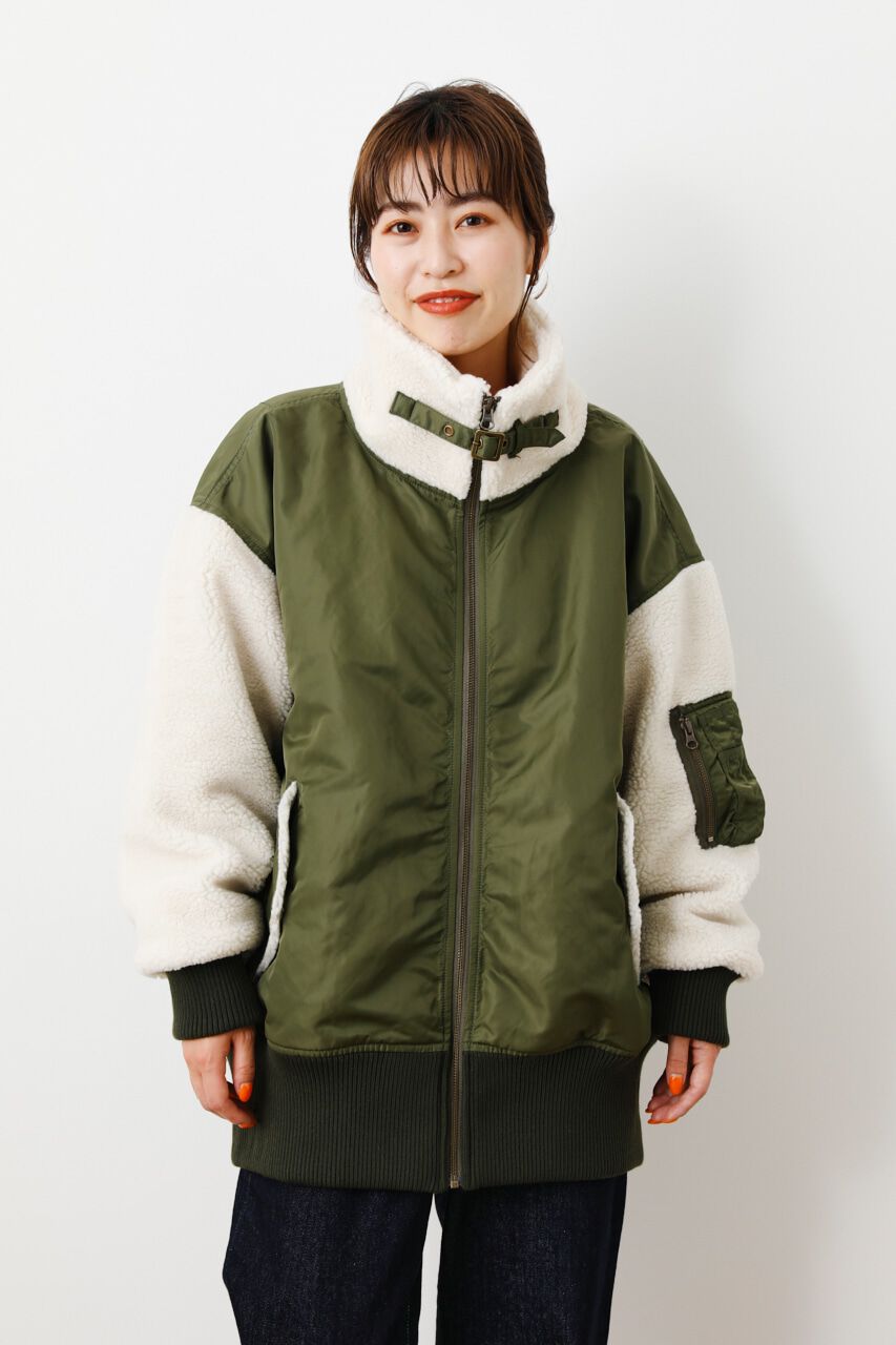 RODEO CROWNS「ボアドッキングB3ブルゾン」|ブルゾン・スタジャン|