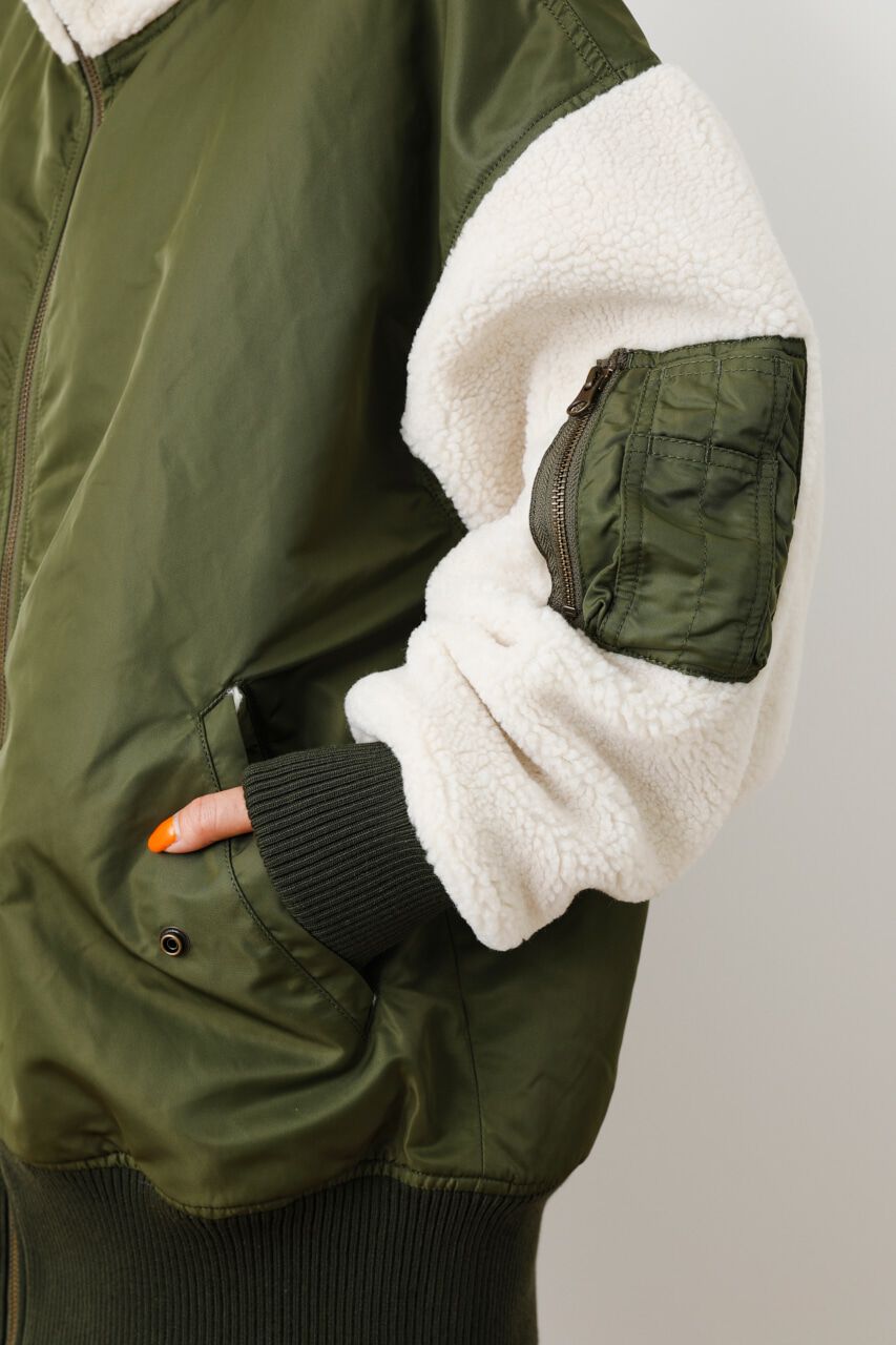 RODEO CROWNS「ボアドッキングB3ブルゾン」|ブルゾン・スタジャン|