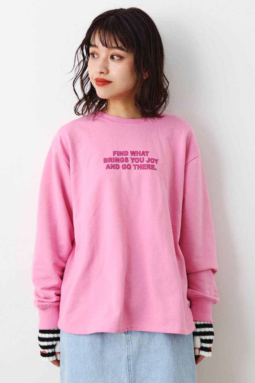 RODEO CROWNS「スモールメッセージスウェットトップス」|パーカー|PNK