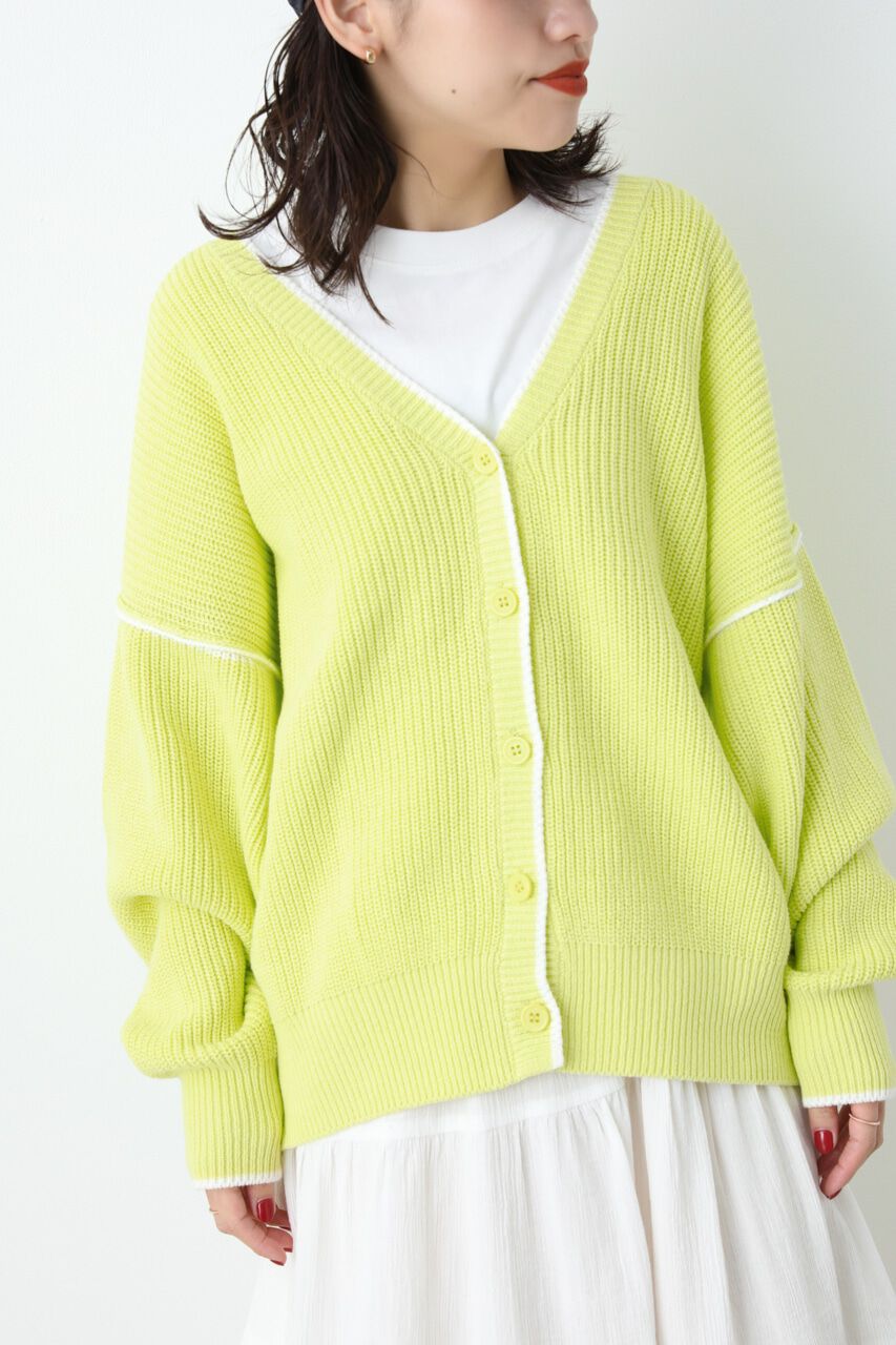 RODEO CROWNS「ラインニットカーディガン」|カーディガン|L/YEL1