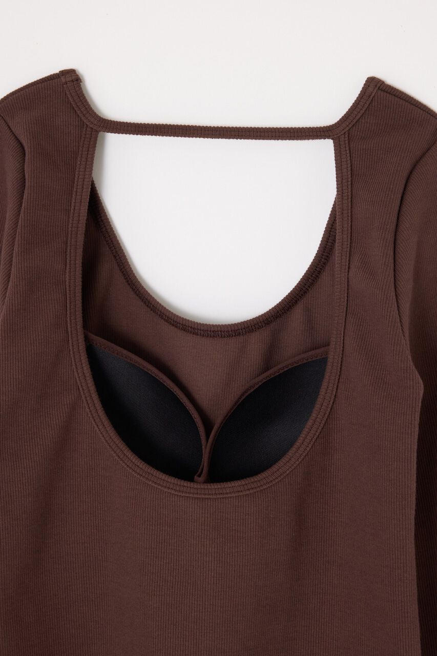 SLY「PAD IN BACK OPEN L／S トップス」|Tシャツ・カットソー|