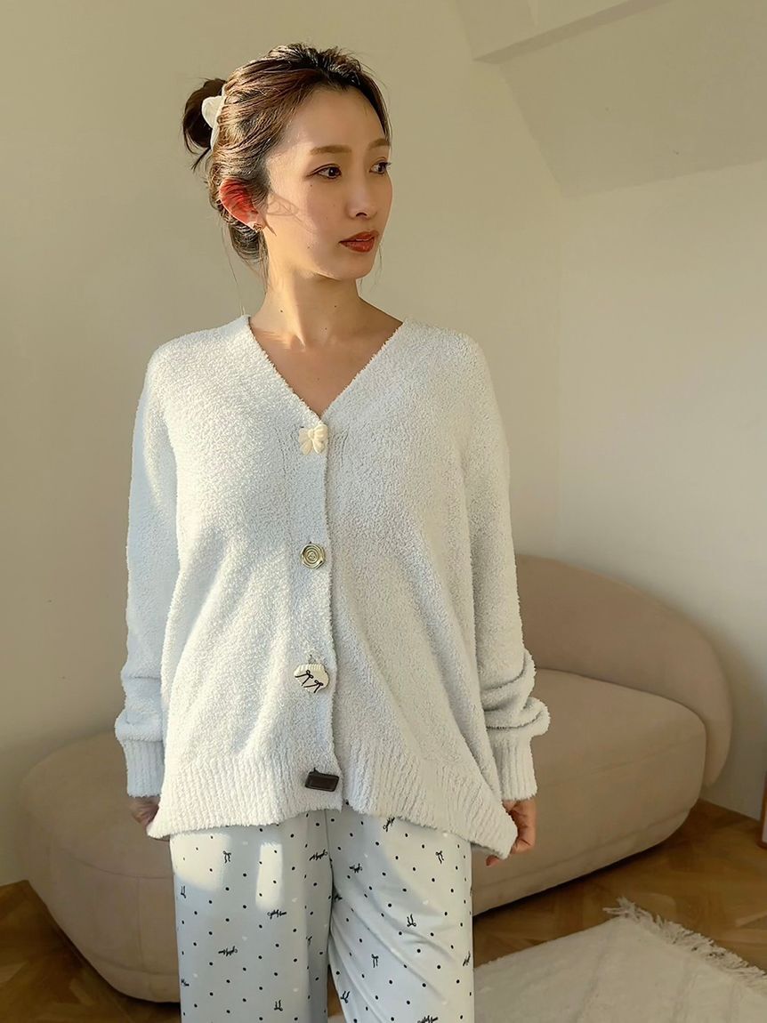 SNIDEL HOME「【Milcrea】ケーキ釦ニットカーディガン」|ルームウェア|