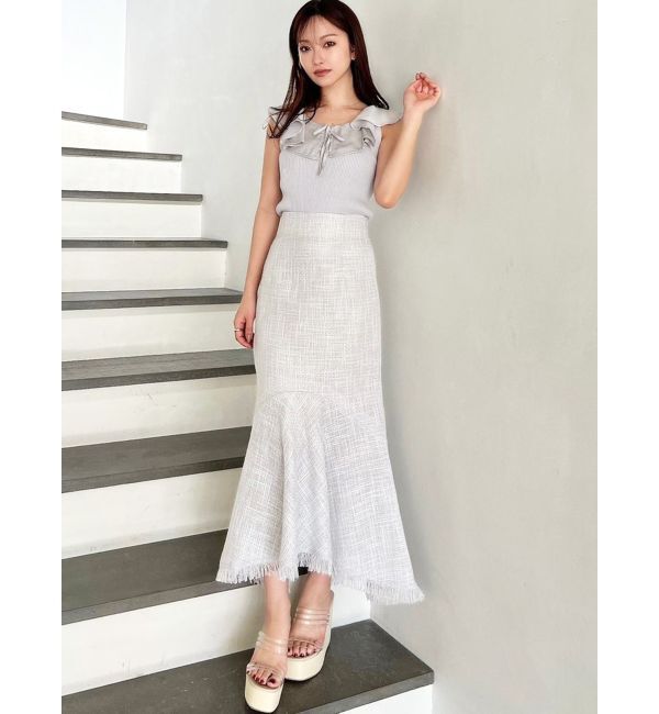 RESEXXY「ラージカラーリブニットトップス」|ニット・セーター|