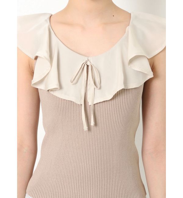 RESEXXY「ラージカラーリブニットトップス」|ニット・セーター|