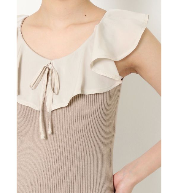 RESEXXY「ラージカラーリブニットトップス」|ニット・セーター|