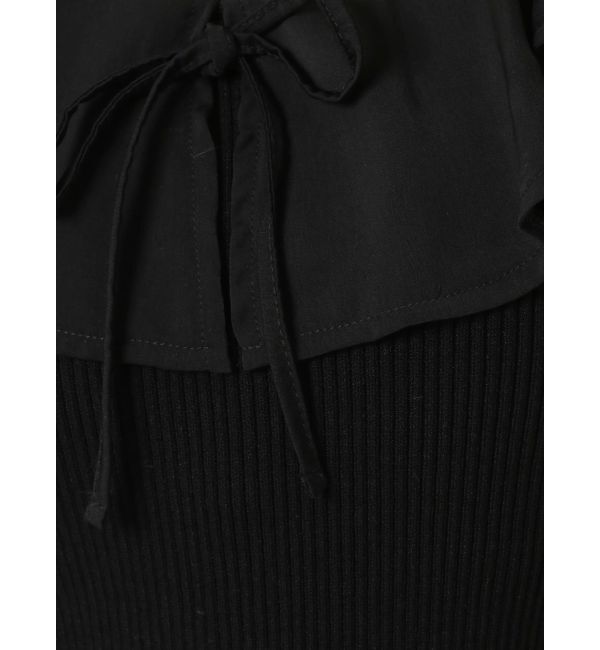 RESEXXY「ラージカラーリブニットトップス」|ニット・セーター|