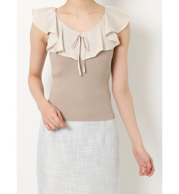 RESEXXY「ラージカラーリブニットトップス」|ニット・セーター|