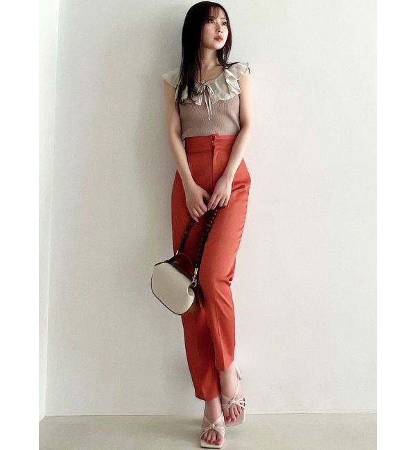 RESEXXY「ラージカラーリブニットトップス」|ニット・セーター|