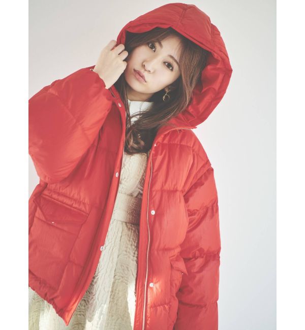 dazzlin「【吉田朱里コラボ】2wayボリューム中綿ブルソン」|ブルゾン・スタジャン|