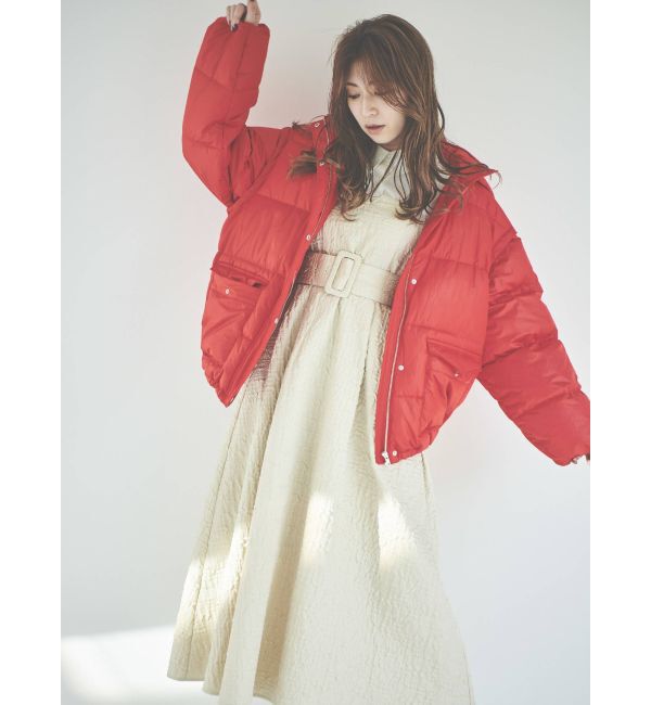 dazzlin「【吉田朱里コラボ】2wayボリューム中綿ブルソン」|ブルゾン・スタジャン|