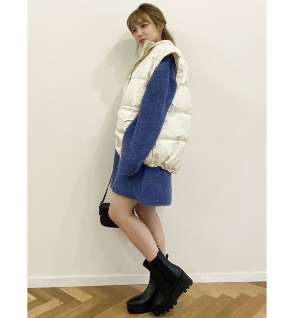 dazzlin「【吉田朱里コラボ】2wayボリューム中綿ブルソン」|ブルゾン・スタジャン|