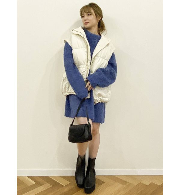 dazzlin「【吉田朱里コラボ】2wayボリューム中綿ブルソン」|ブルゾン・スタジャン|