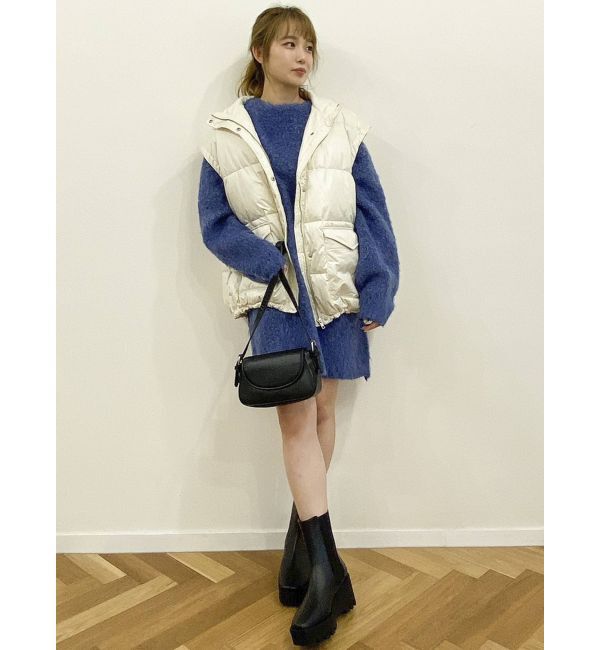 dazzlin「【吉田朱里コラボ】2wayボリューム中綿ブルソン」|ブルゾン・スタジャン|