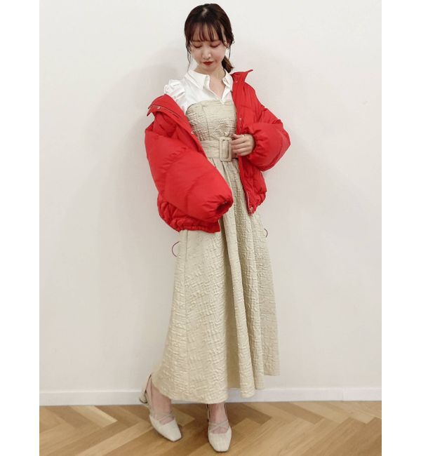 dazzlin「【吉田朱里コラボ】2wayボリューム中綿ブルソン」|ブルゾン・スタジャン|