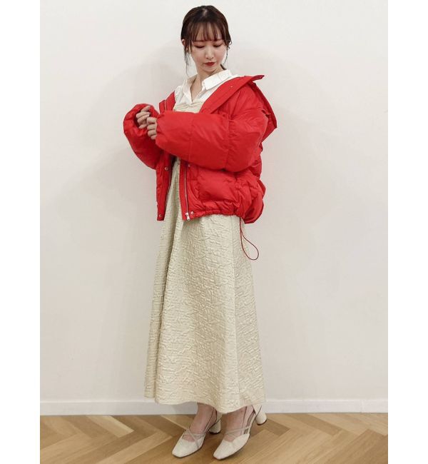 dazzlin「【吉田朱里コラボ】2wayボリューム中綿ブルソン」|ブルゾン・スタジャン|